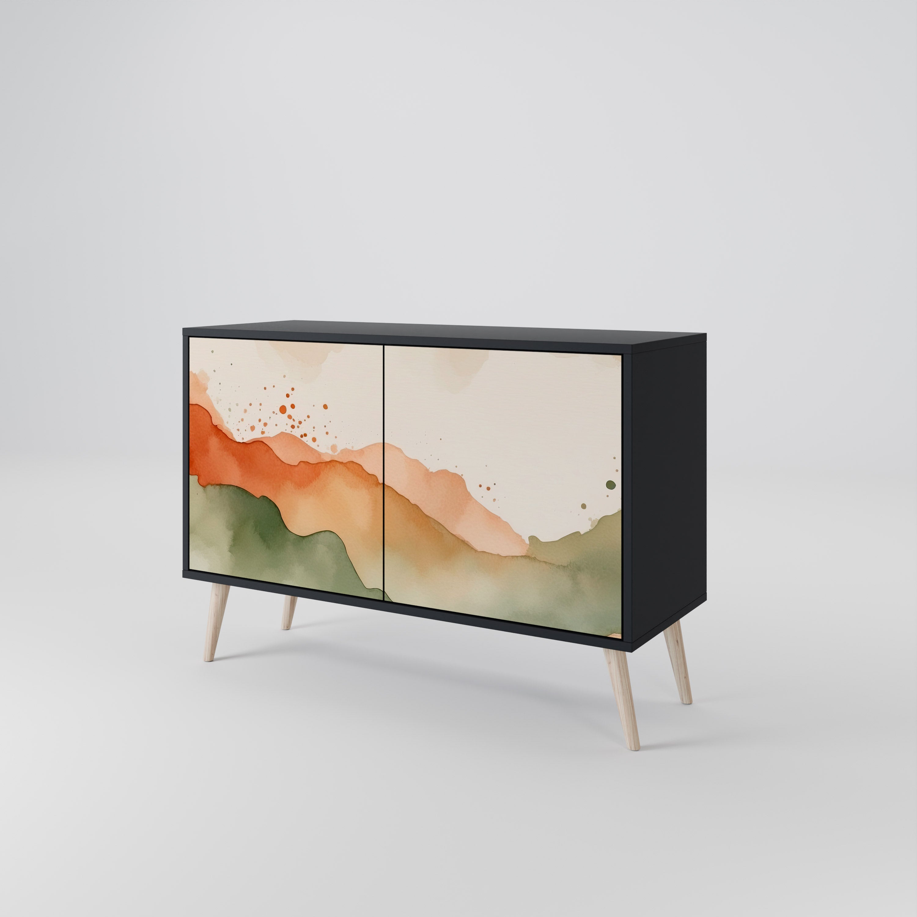 WATERCOLOUR PEAKS 2-türiges Sideboard