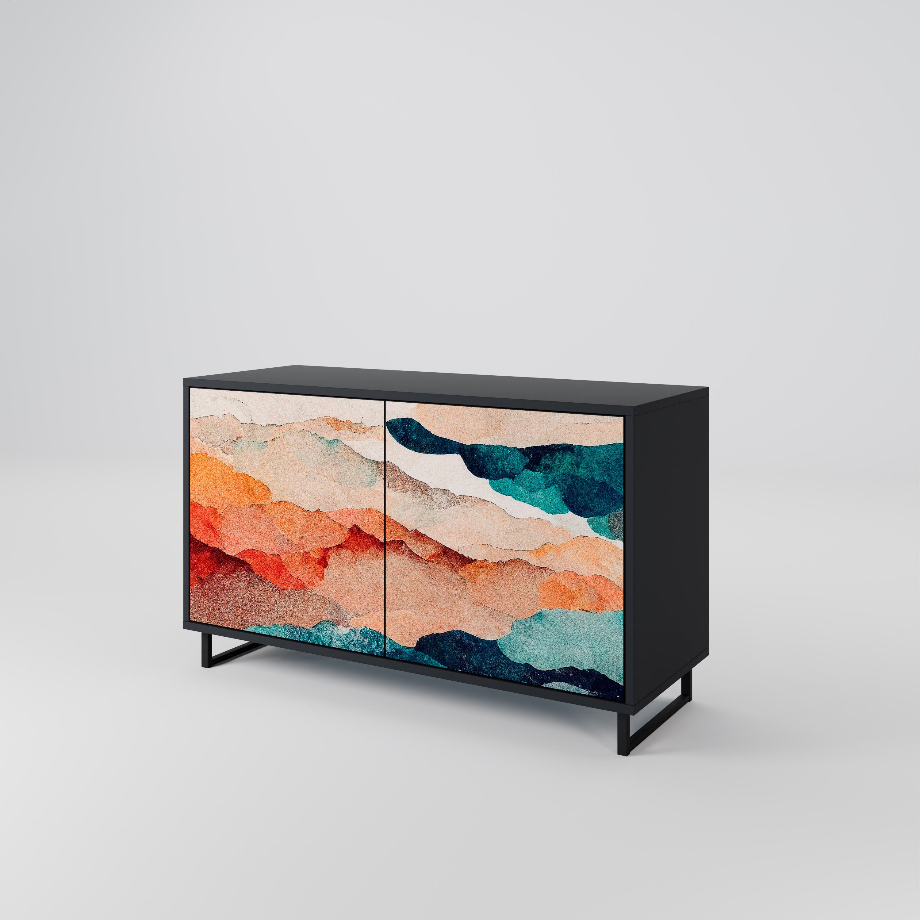 ABSTRACT LANDSCAPE 2-türiges Sideboard