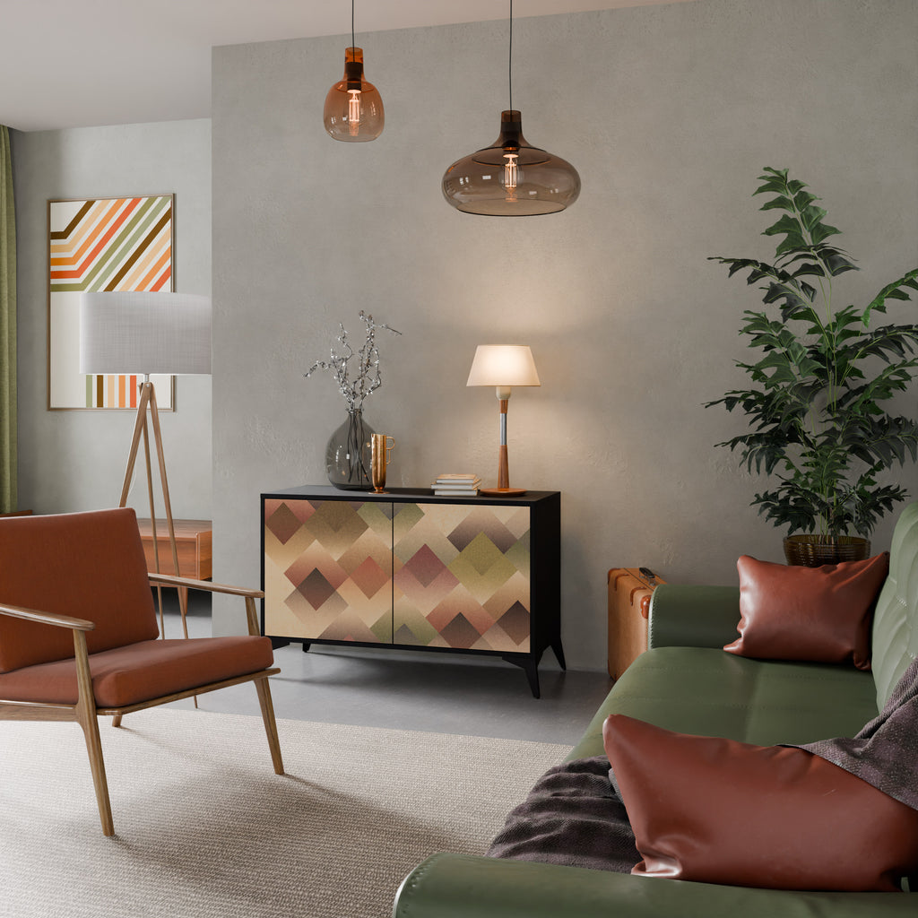 GEOMETRIC FUSION Skänk med två dörrar