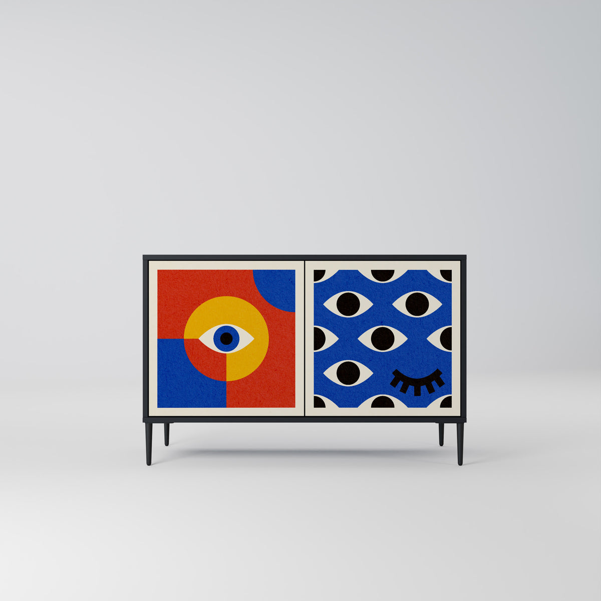 GEOMETRIC EYES 2-türiges Sideboard