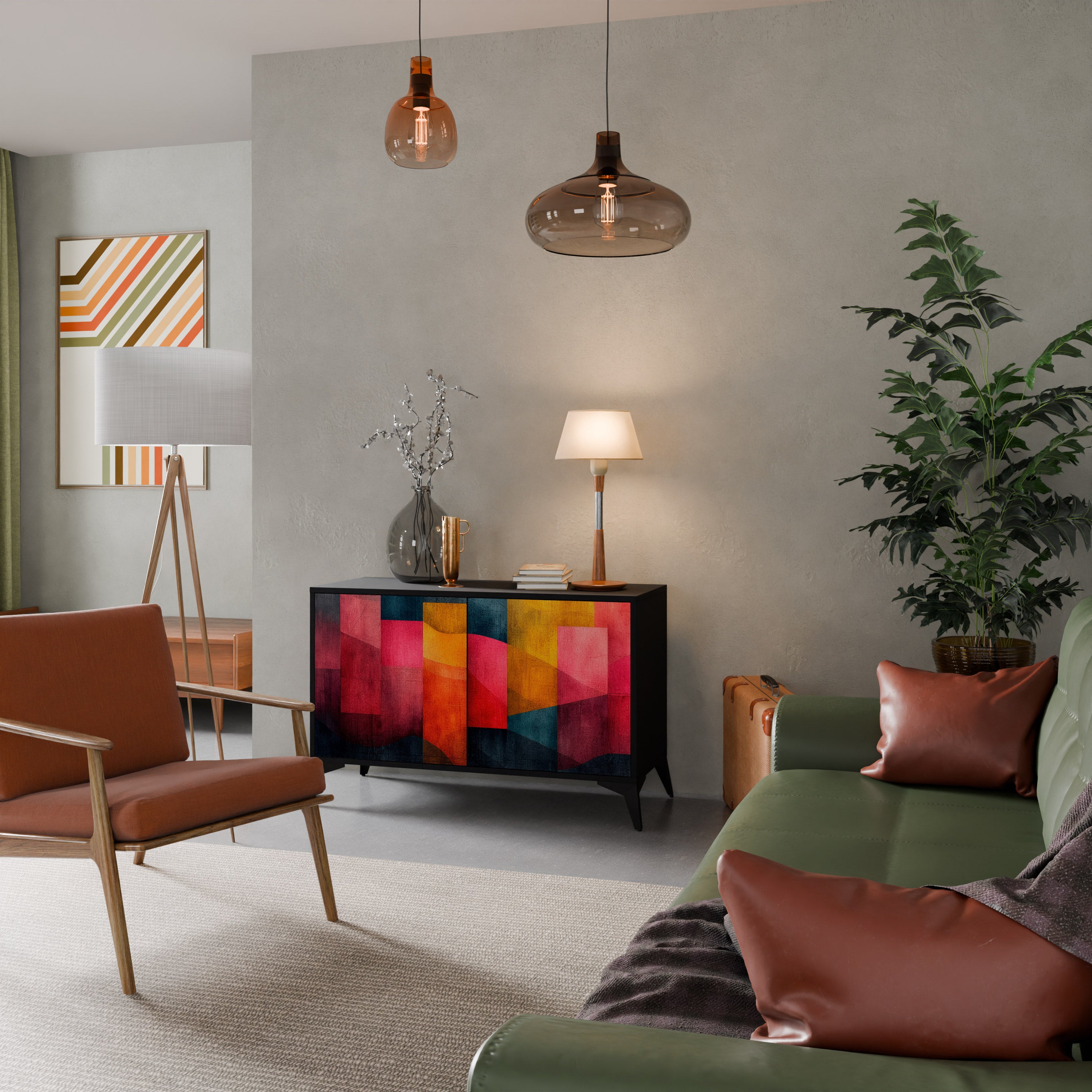 COLORFUL SOUNDS Skänk med två dörrar