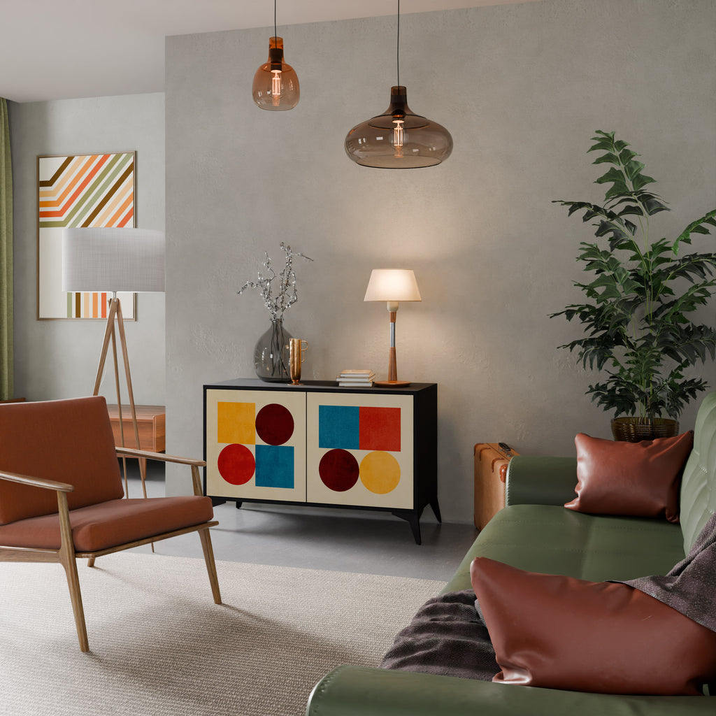 GEOMETRIC PUZZLE Μπουφές 2-θυρών