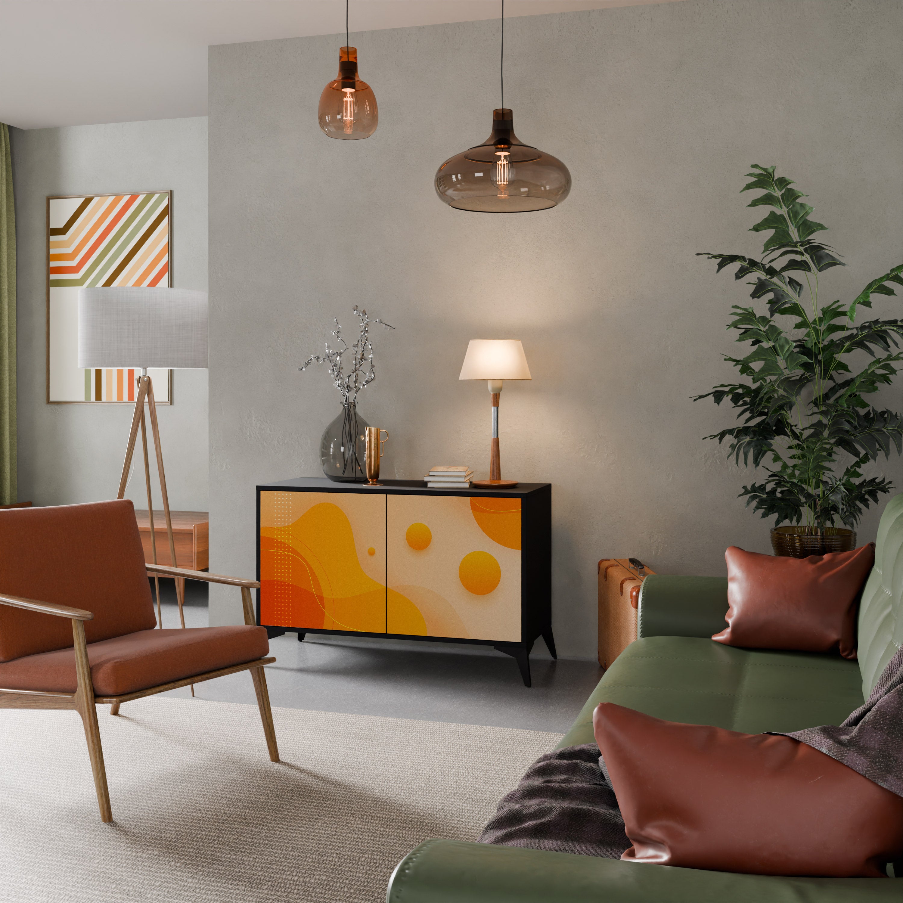 ORANGE ARRANGEMENT Aparador de 2 Puertas