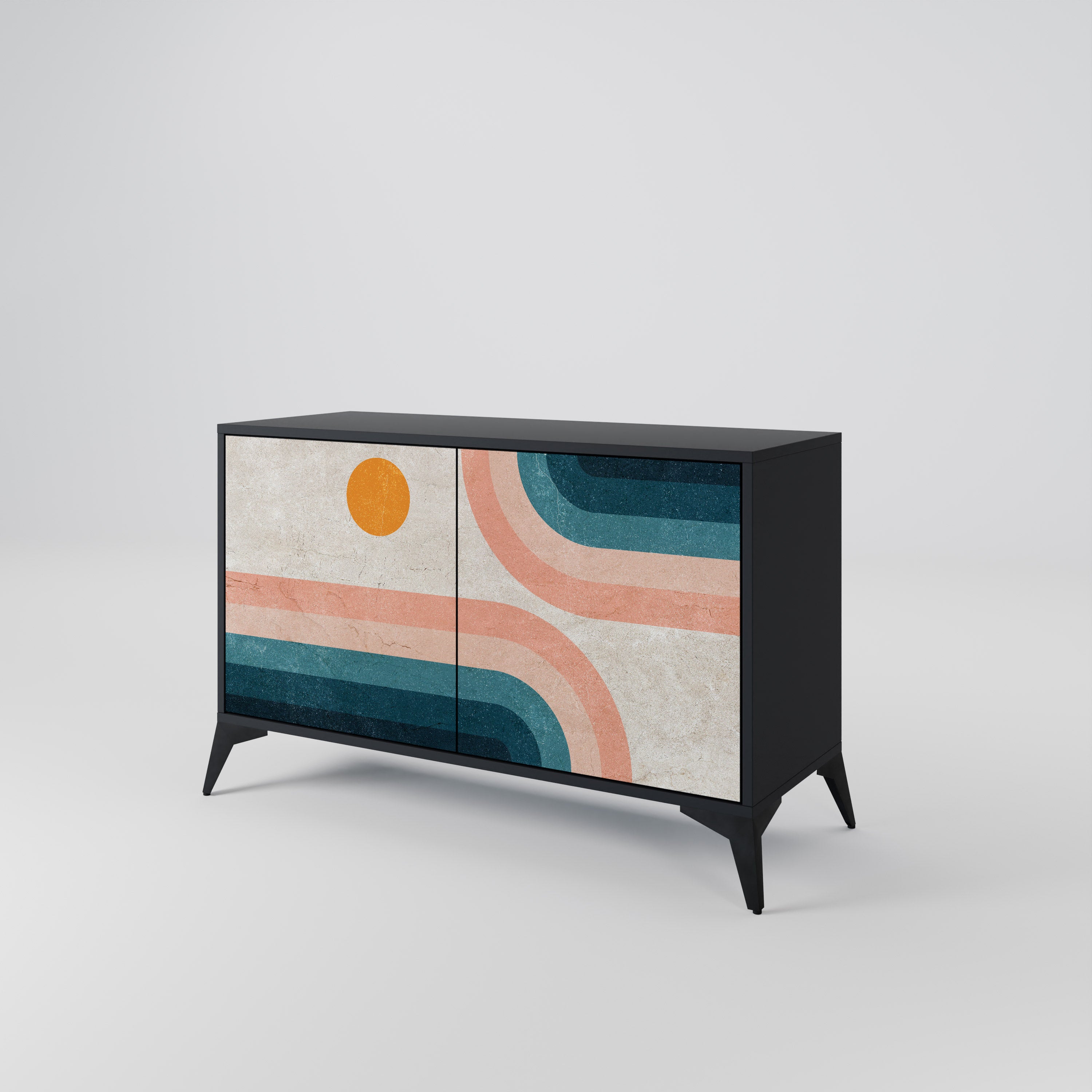 TWO HALVES Skänk med två dörrar