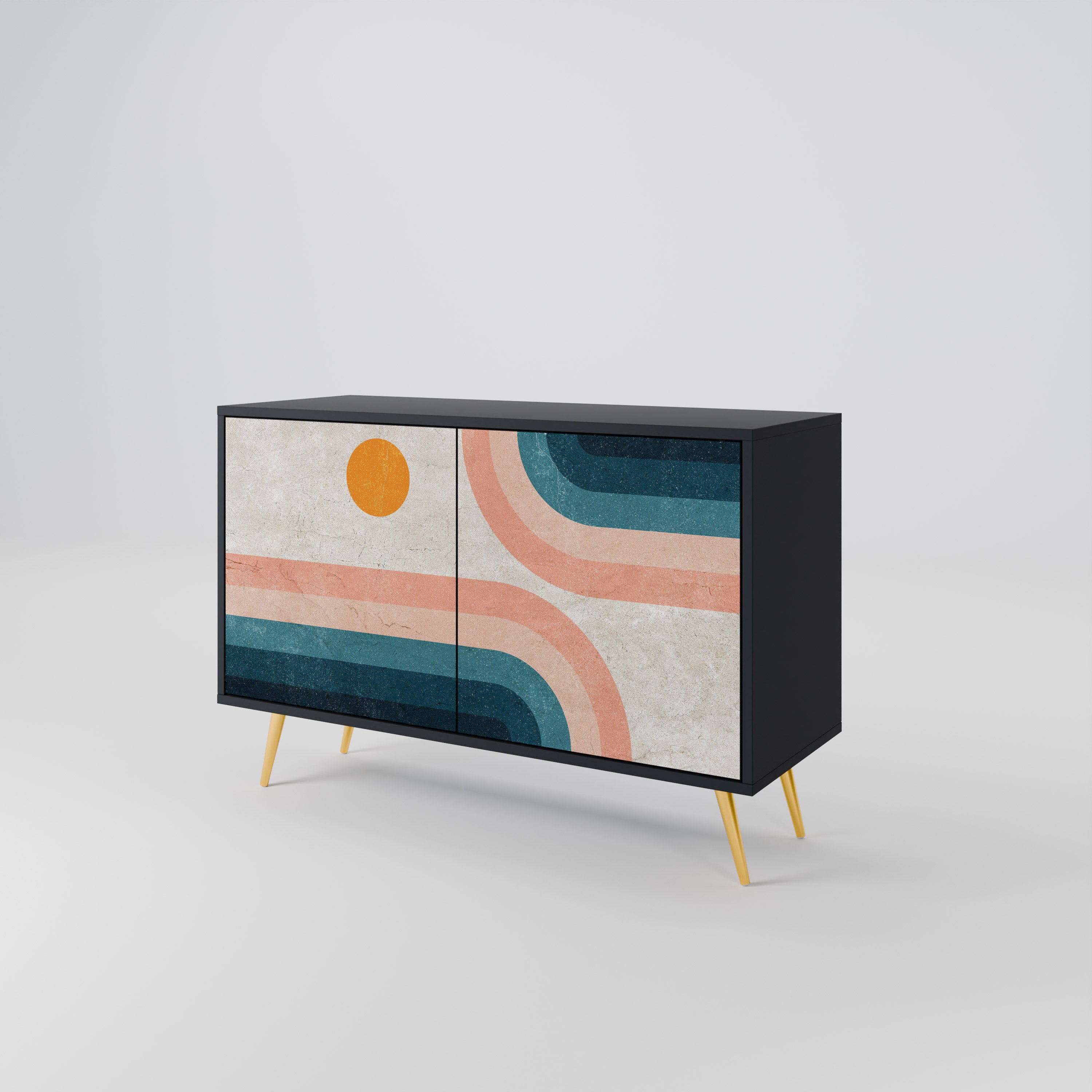 TWO HALVES Skänk med två dörrar