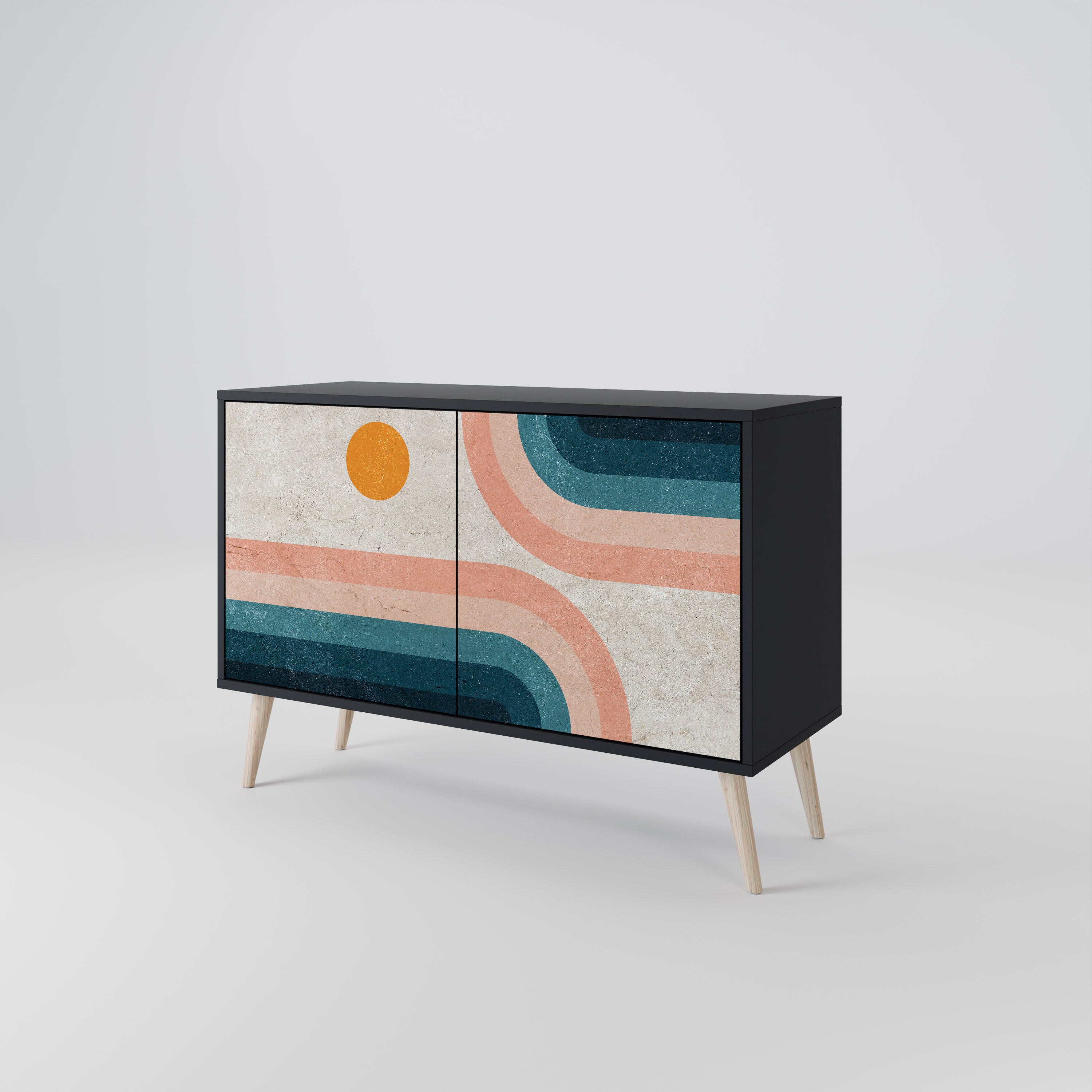 TWO HALVES Skänk med två dörrar