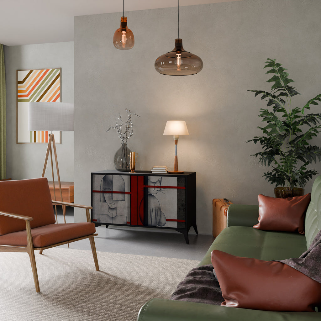 GRAY FIGURES Skänk med två dörrar