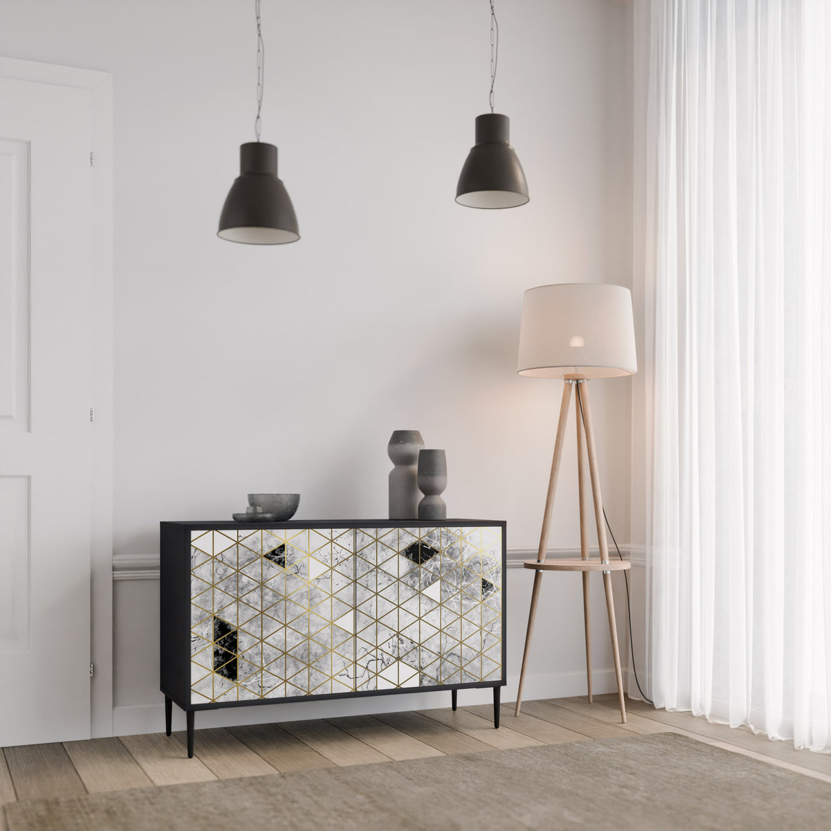 ASHEN ARIA 2-Door Sideboard