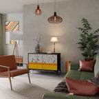 DYED BY ORANGE Skänk med två dörrar