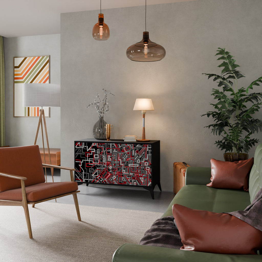 BROKEN LINES Aparador de 2 Portas