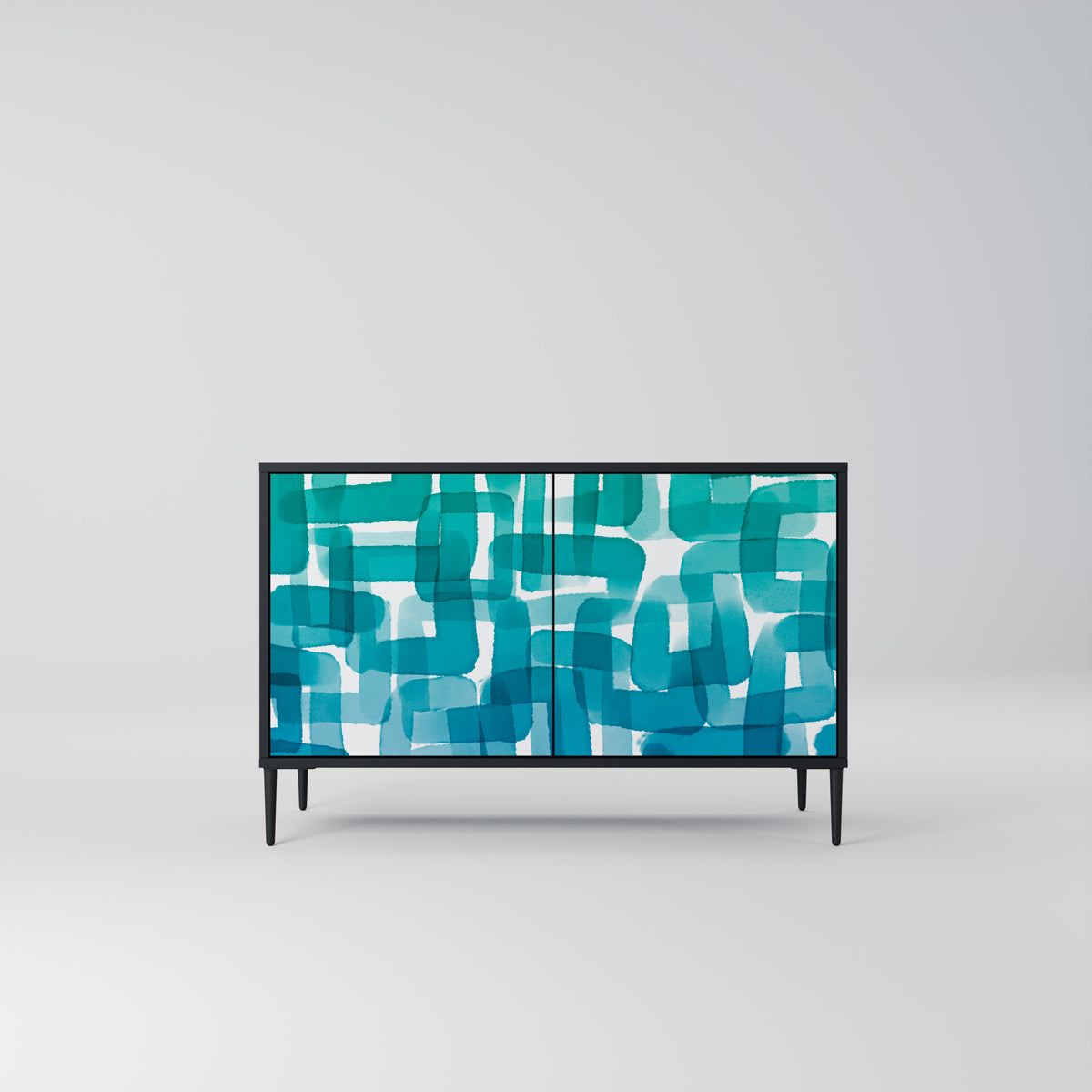 TURQUOISE RECTANGLES 2-türiges Sideboard