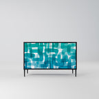 TURQUOISE RECTANGLES 2-türiges Sideboard