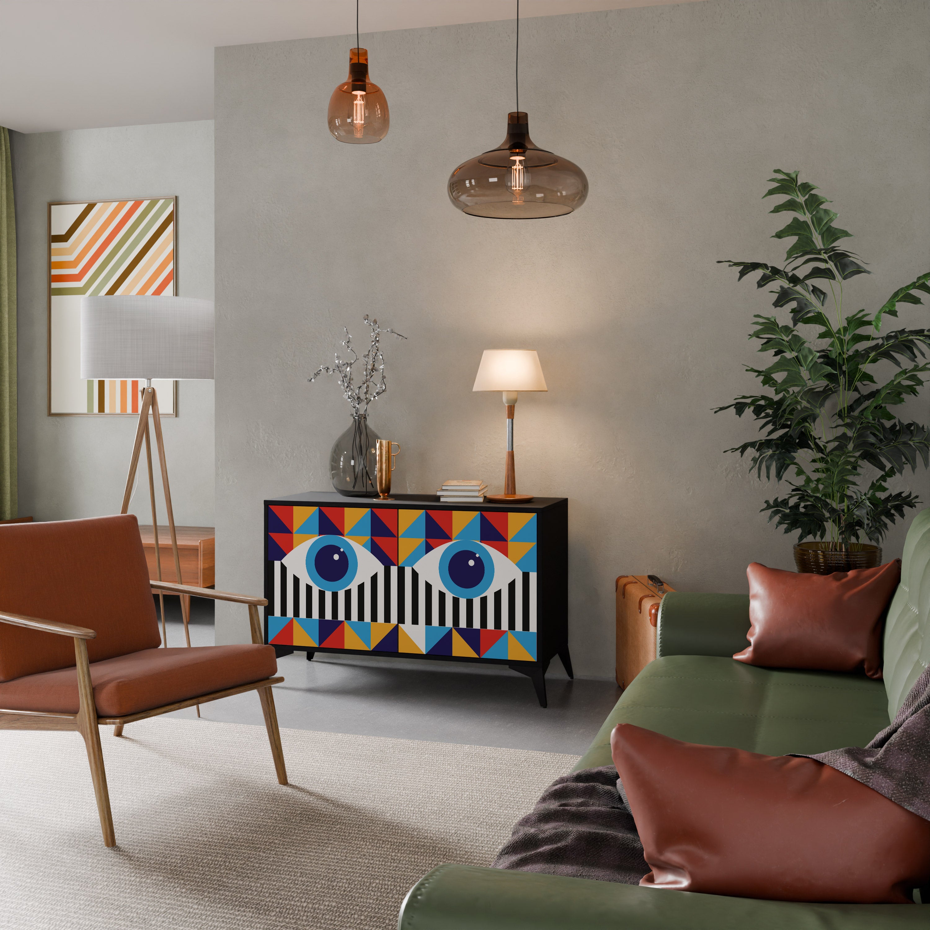 ABSTRACTION AND GEOMETRY 2-türiges Sideboard