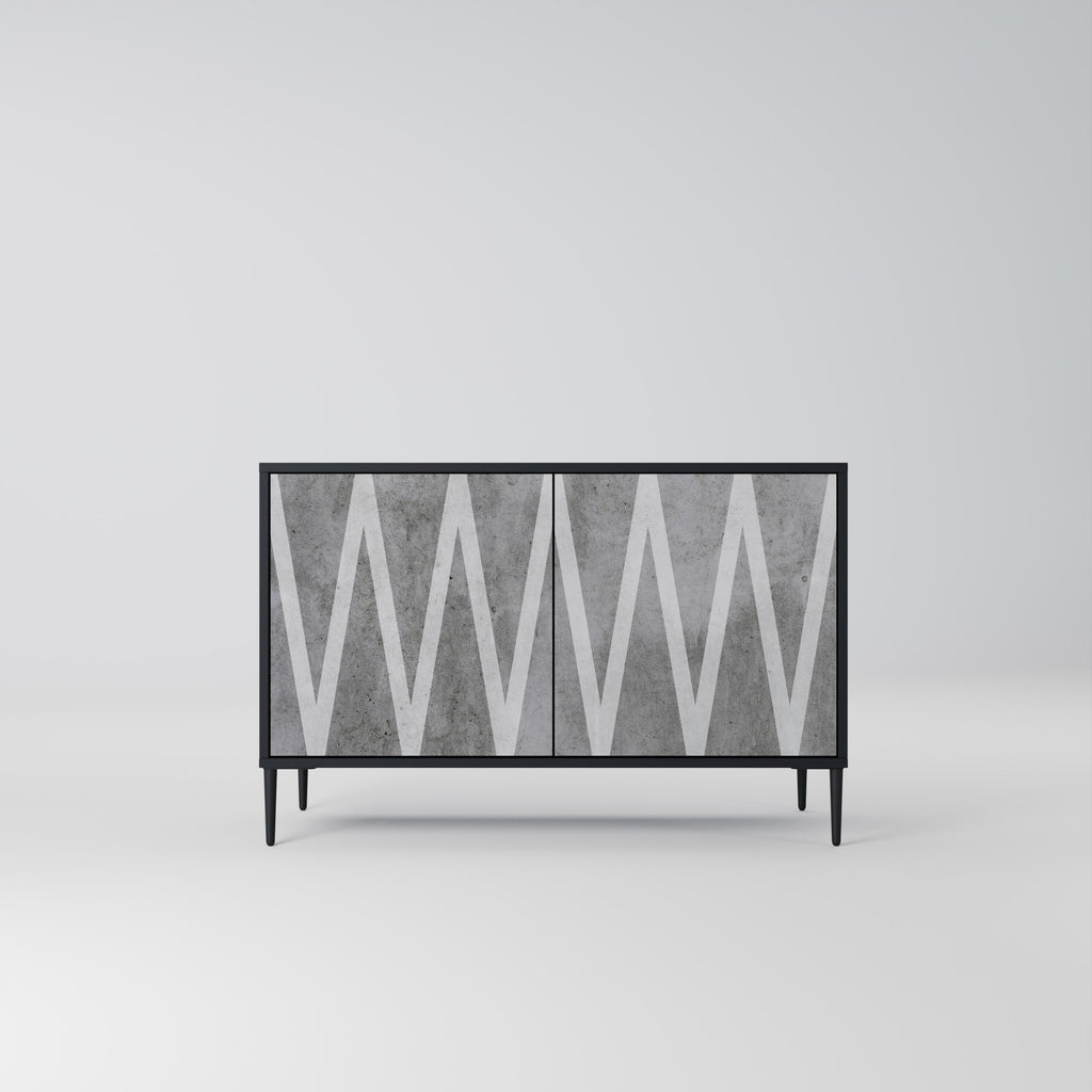 SOLID ZIG ZAG 2-Door Sideboard