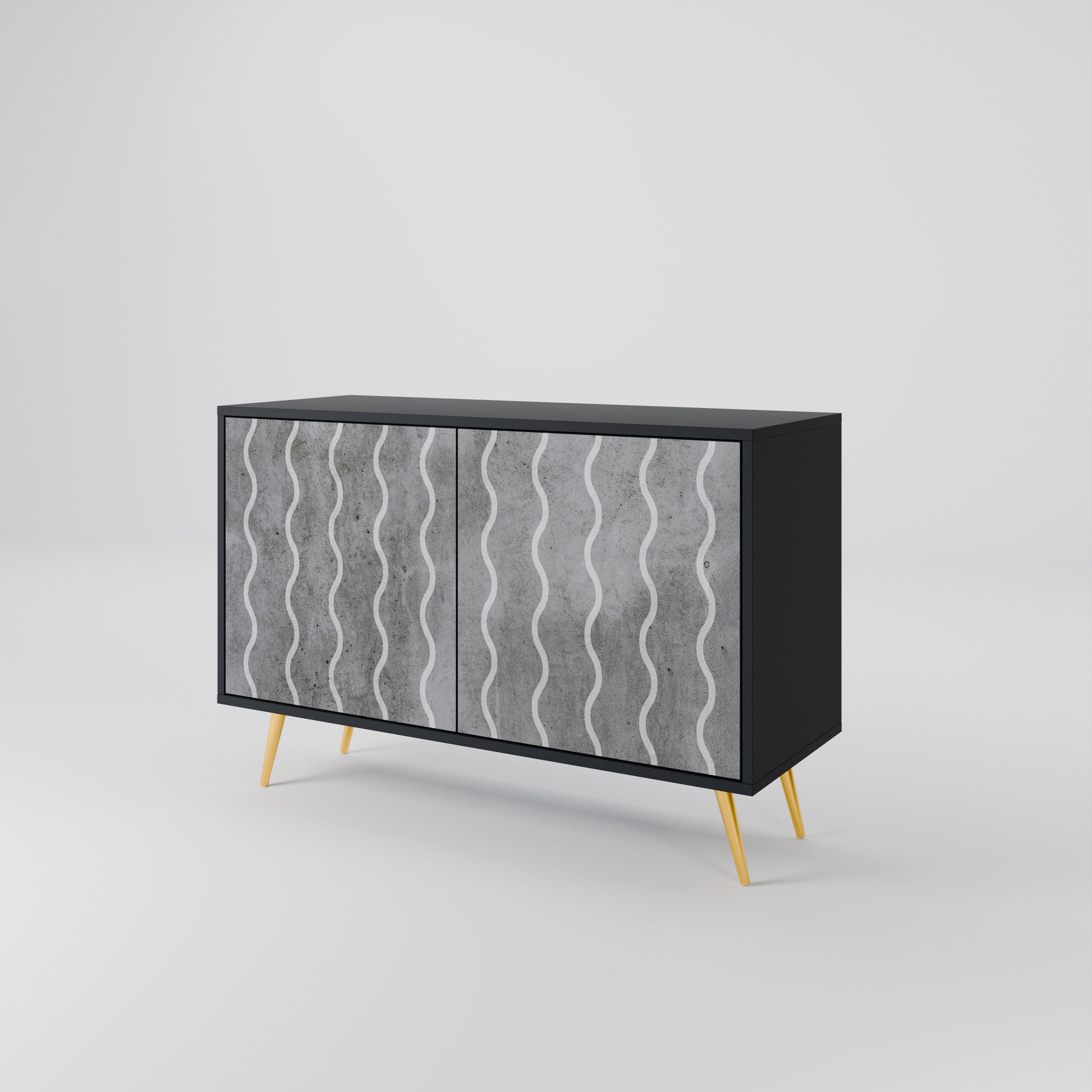 WAVES OF CONCRETE 2-türiges Sideboard