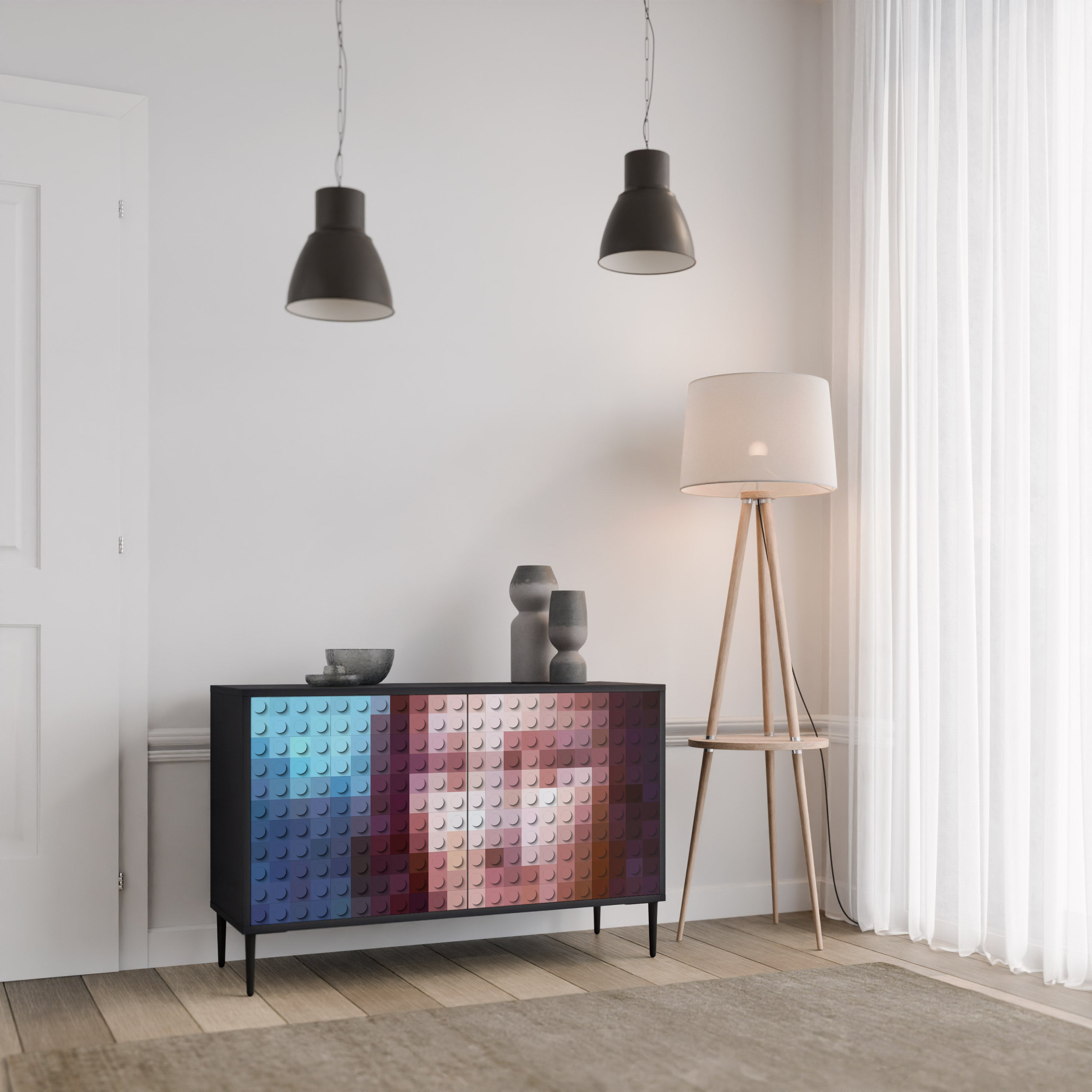 CONSTRUCTIVE ART 2-türiges Sideboard