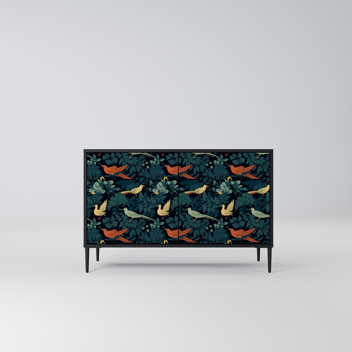 FOWL ORNAMENT Skänk med två dörrar