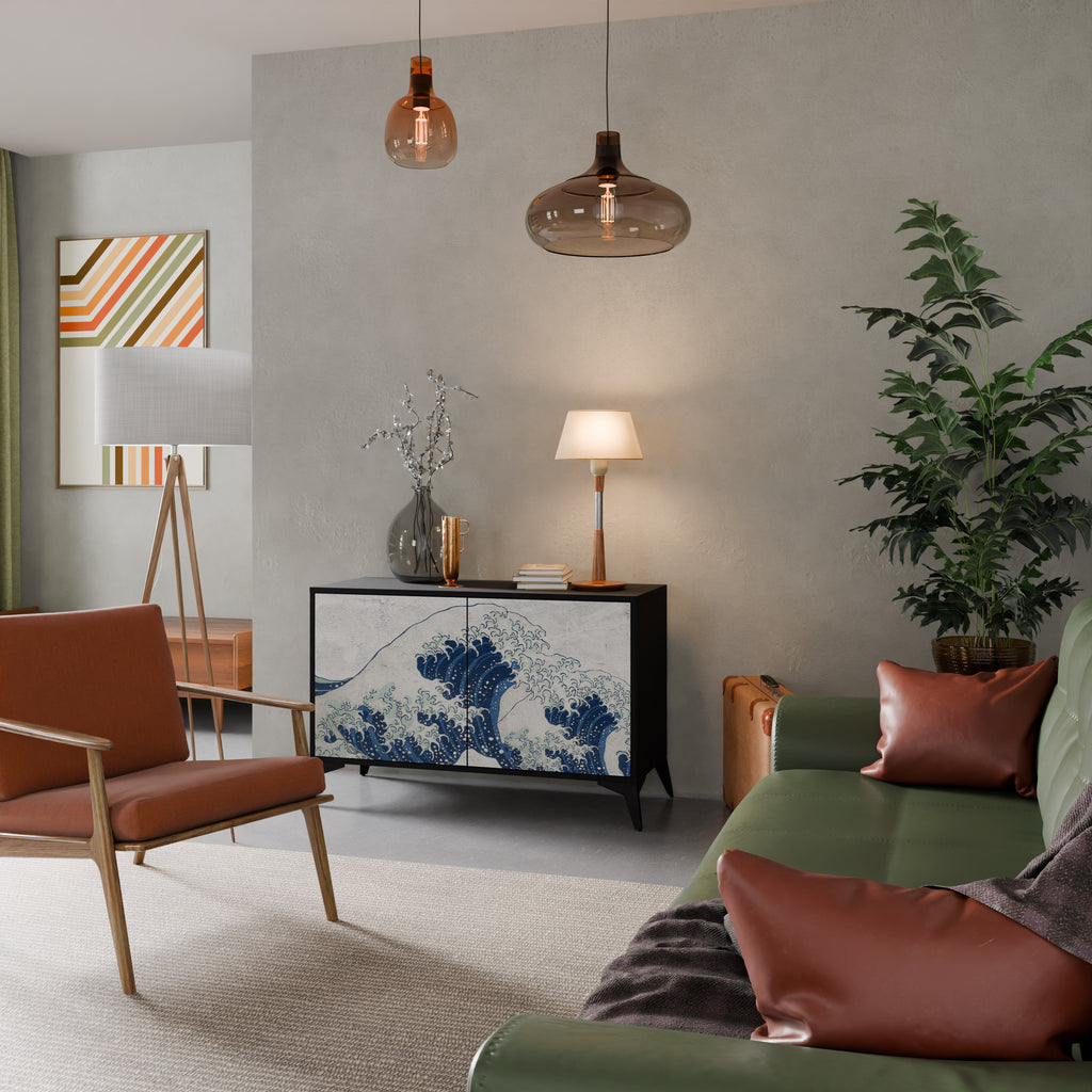 THE GREAT WAVE AT KANAGAWA 2-Door Sideboard