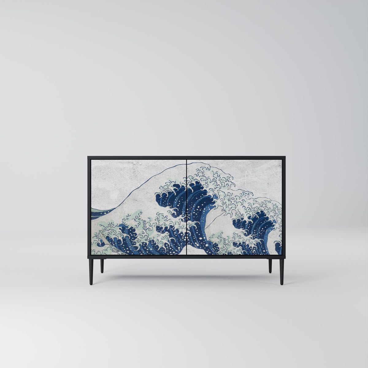 THE GREAT WAVE AT KANAGAWA Skänk med två dörrar