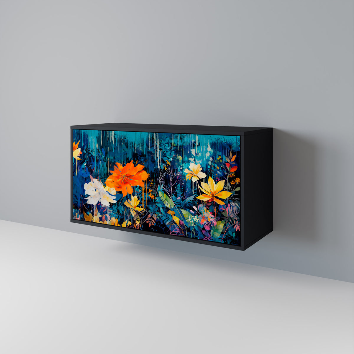 MIDNIGHT BLOSSOM 2-türiges Sideboard