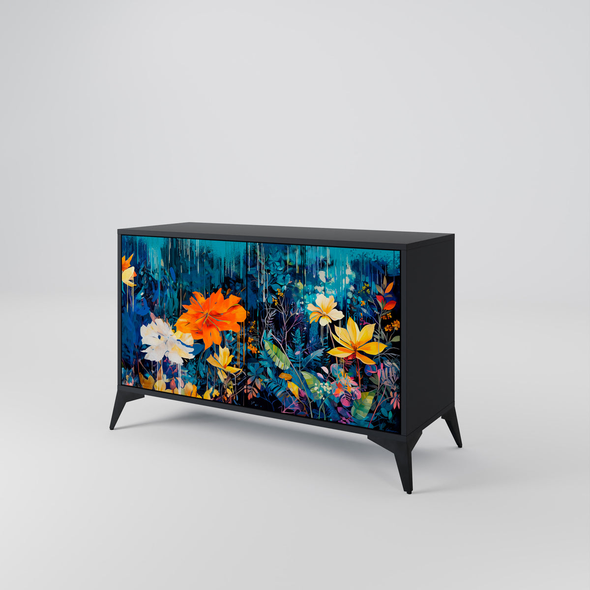 MIDNIGHT BLOSSOM 2-türiges Sideboard