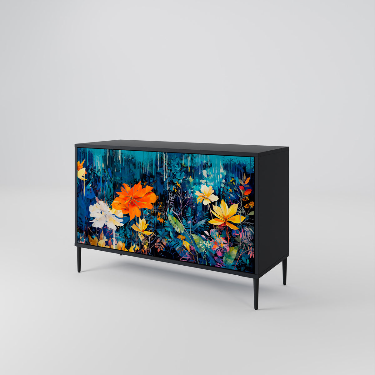 MIDNIGHT BLOSSOM 2-türiges Sideboard