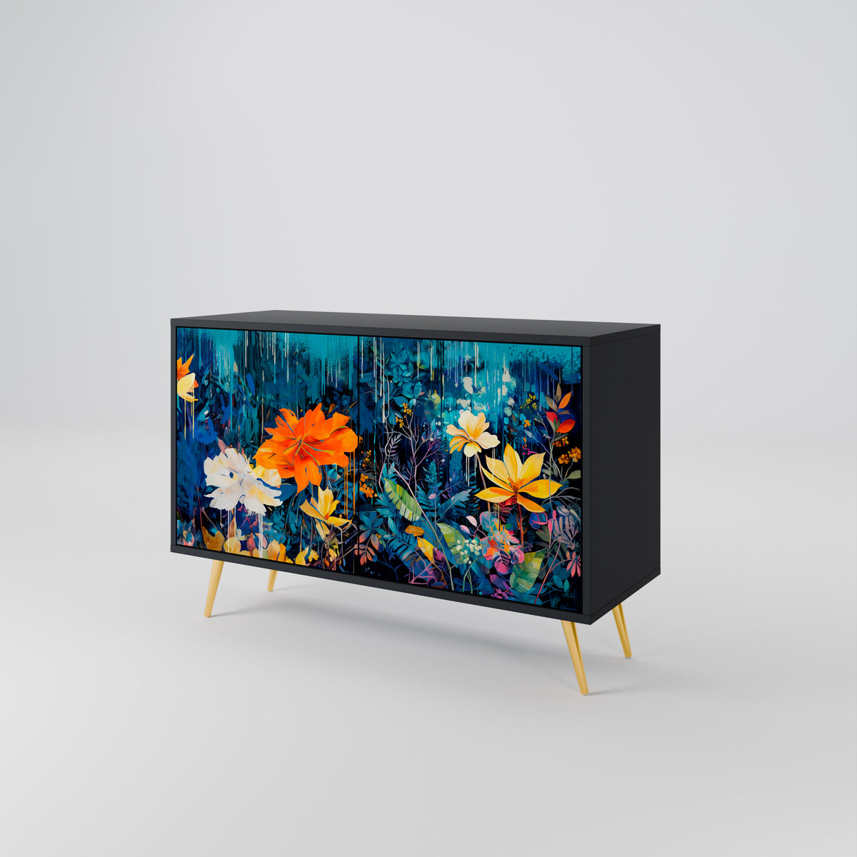 MIDNIGHT BLOSSOM 2-türiges Sideboard
