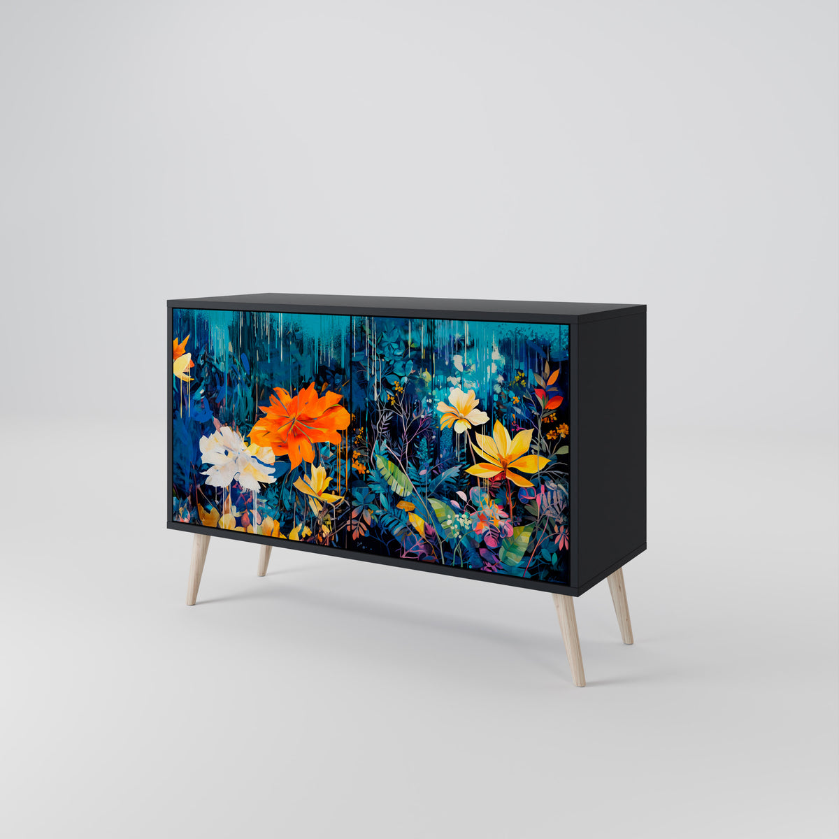 MIDNIGHT BLOSSOM 2-türiges Sideboard