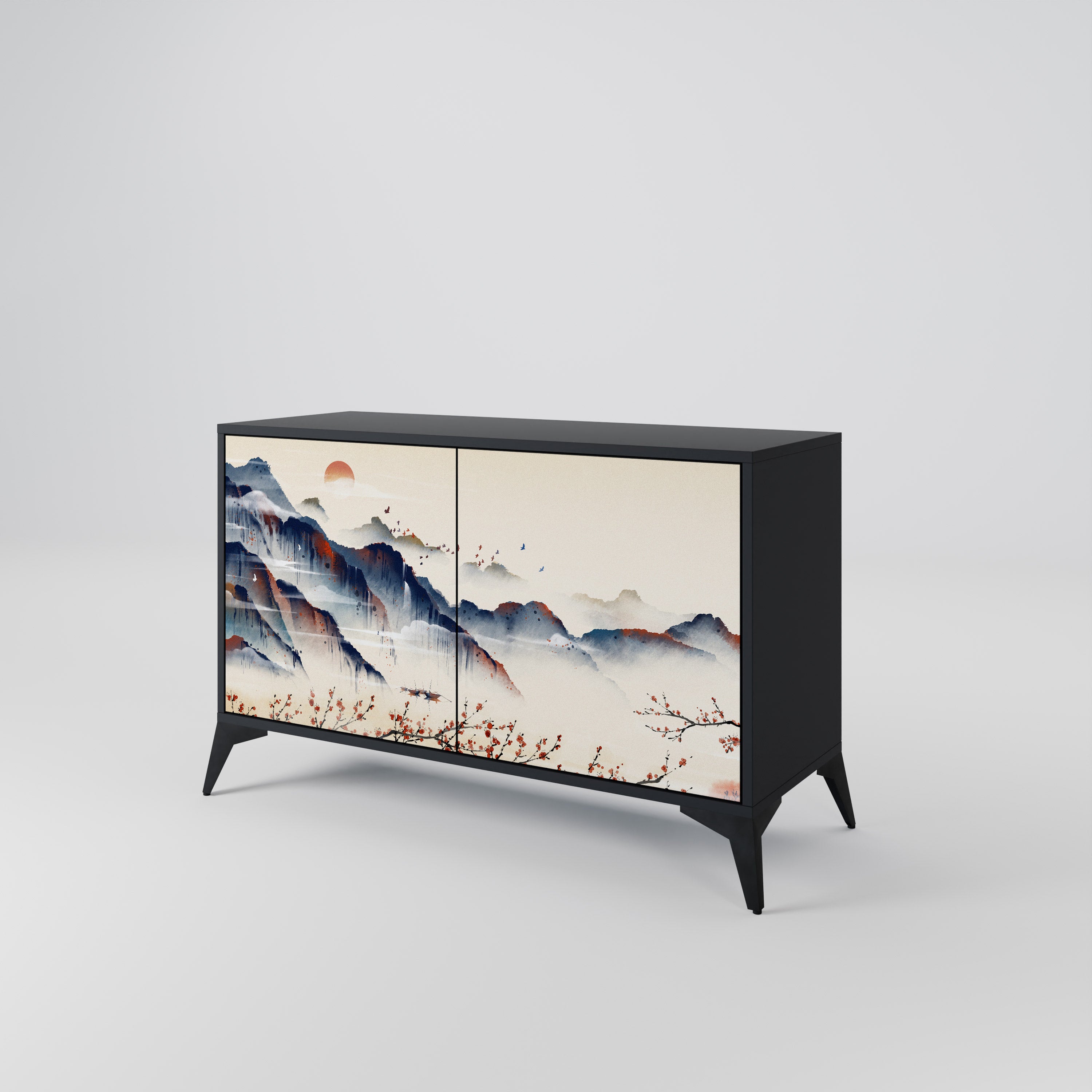 JAPANESE LANDSCAPE 2-Door Sideboard