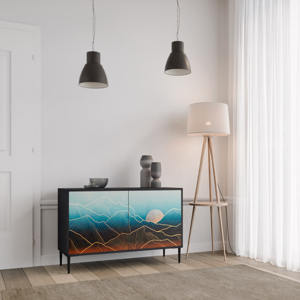 LUNAR SECRETS 2-türiges Sideboard