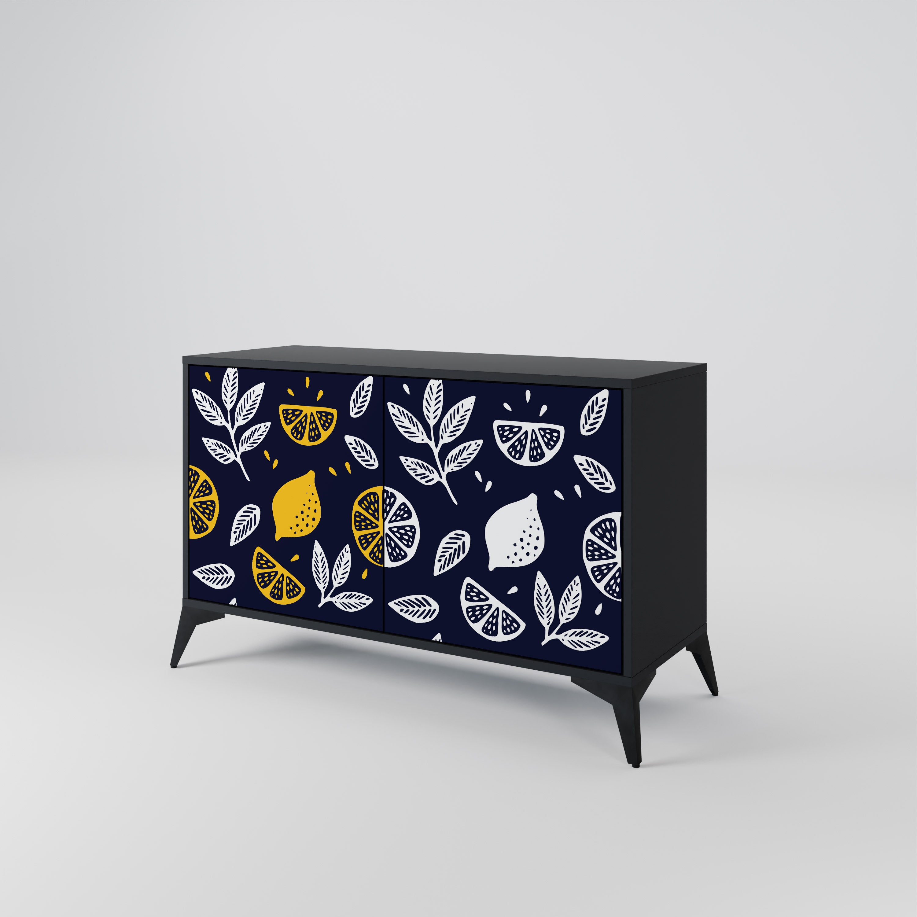 CITRUS BLACK AND WHITE 2-Door Sideboard