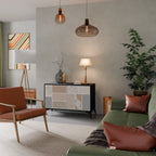 TROPICAL SHAPES Skänk med två dörrar