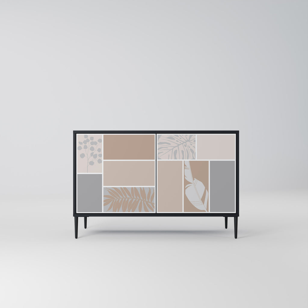 TROPICAL SHAPES Skänk med två dörrar