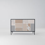 TROPICAL SHAPES Skänk med två dörrar