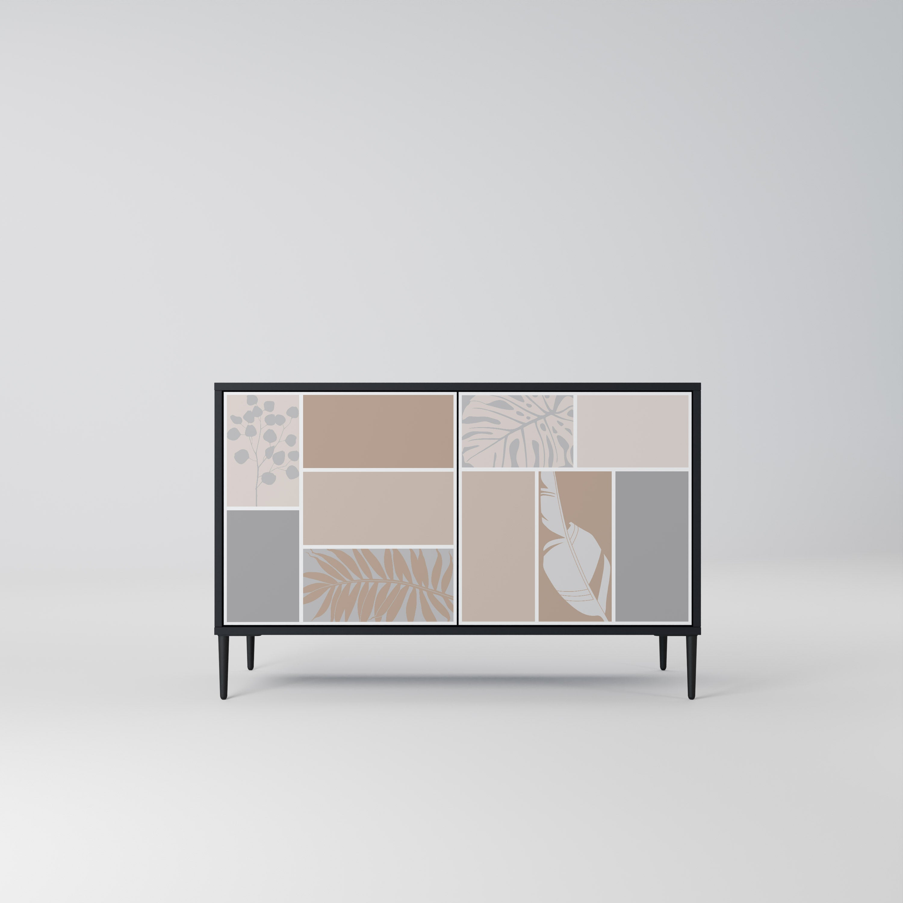 TROPICAL SHAPES Skänk med två dörrar