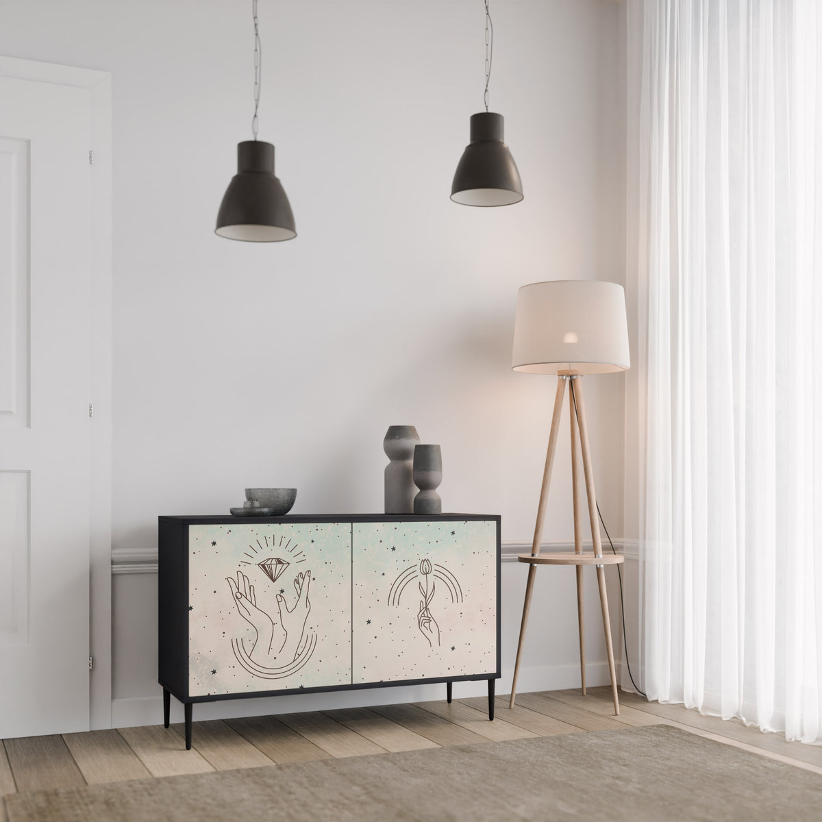 DELICATE BEAUTY 2-Door Sideboard