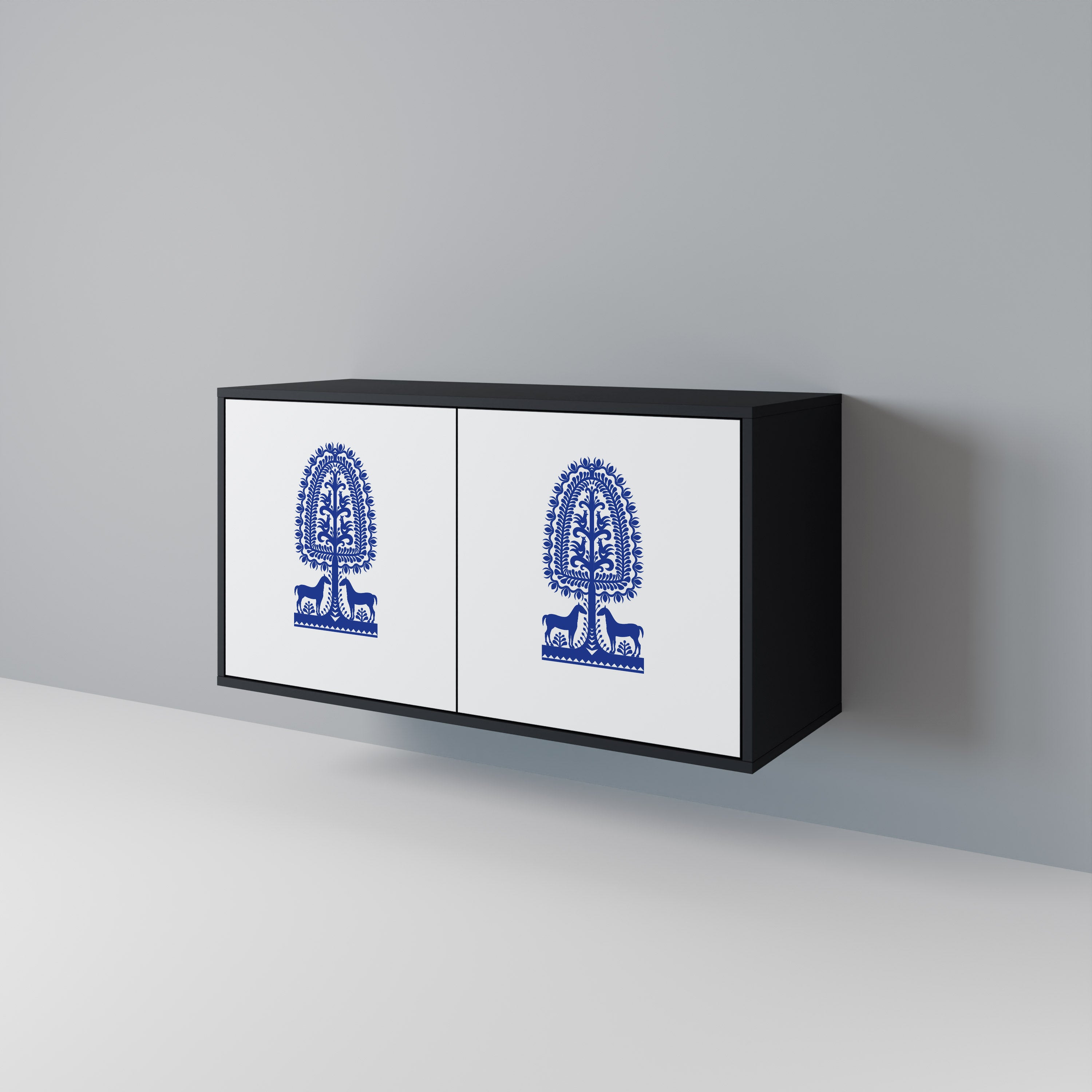 POLISH FOLK ART 2-Door Sideboard