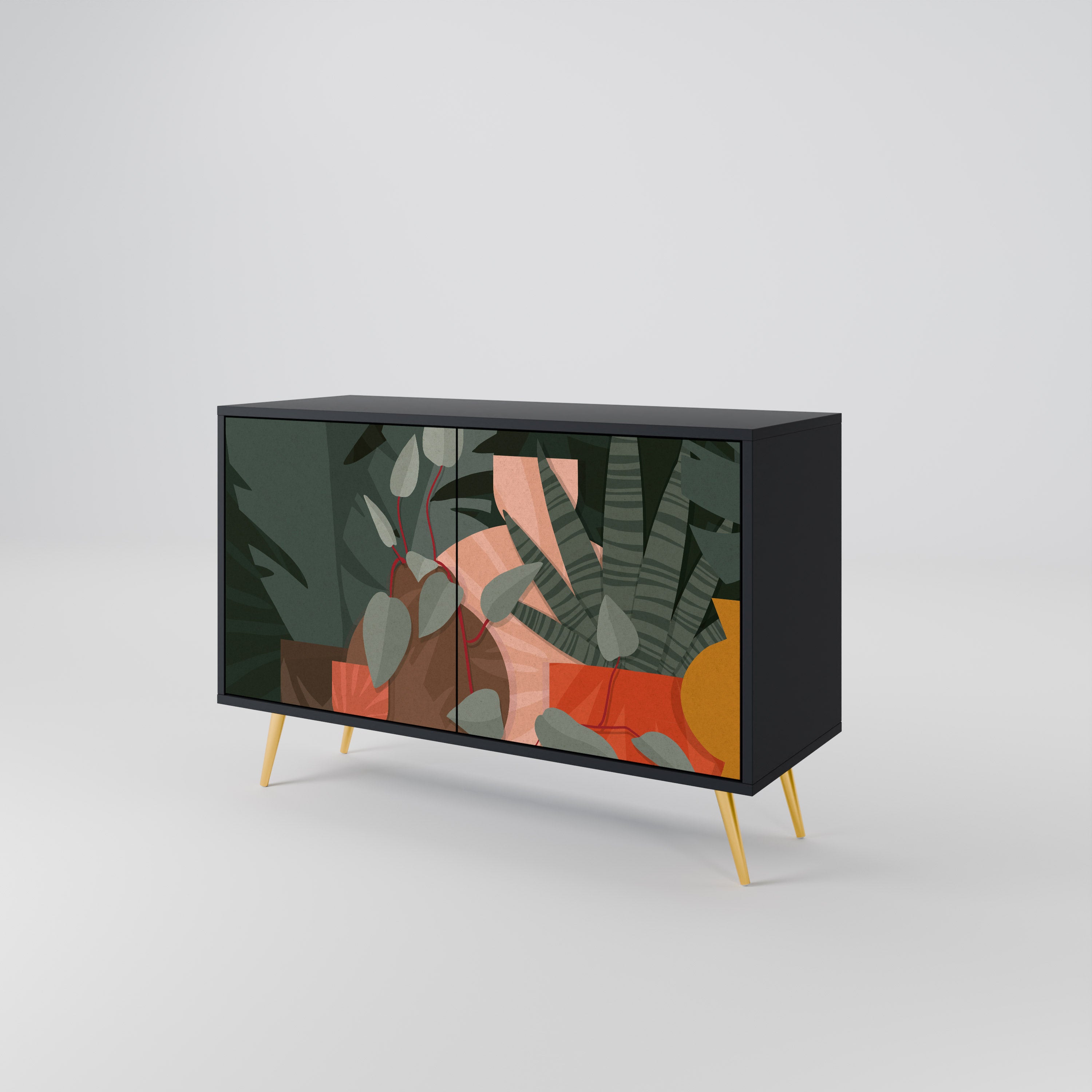 TROPICAL COMPOSITION 2-Door Sideboard