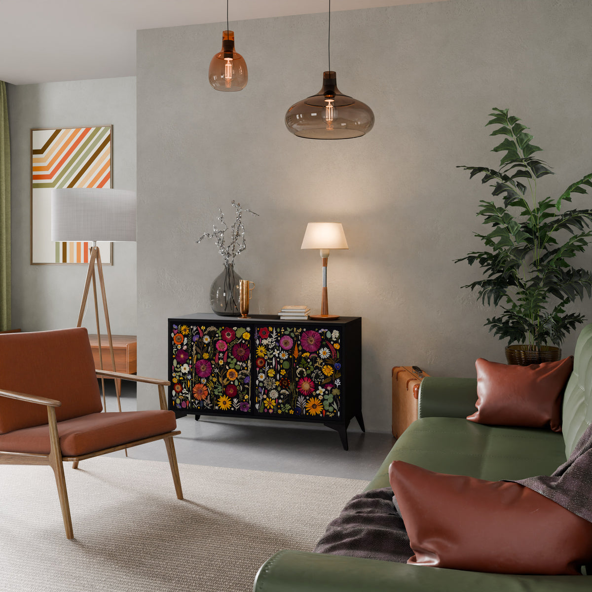 MIDNIGHT GARDEN 2-Door Sideboard