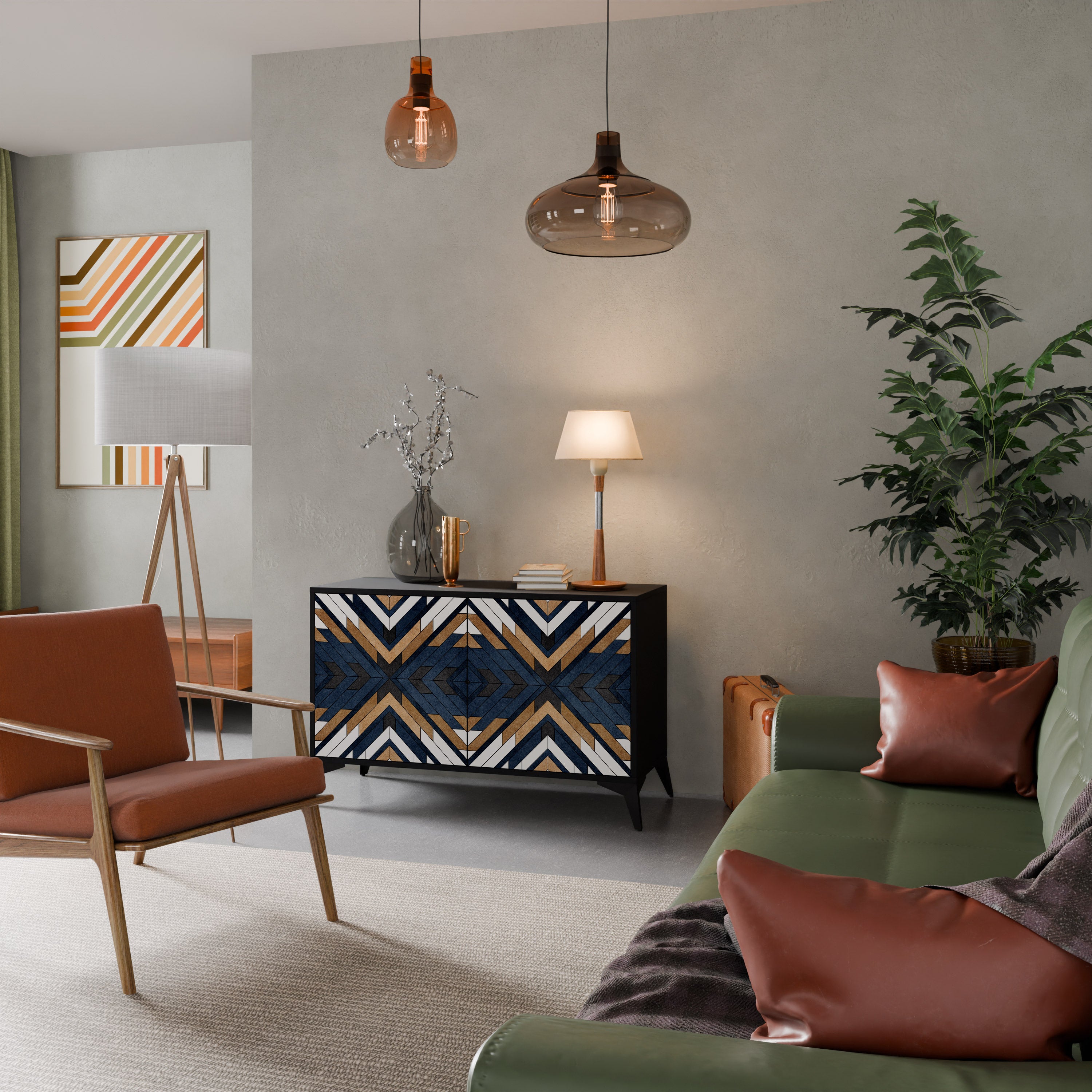 ARTFUL GEOMETRY 2-türiges Sideboard