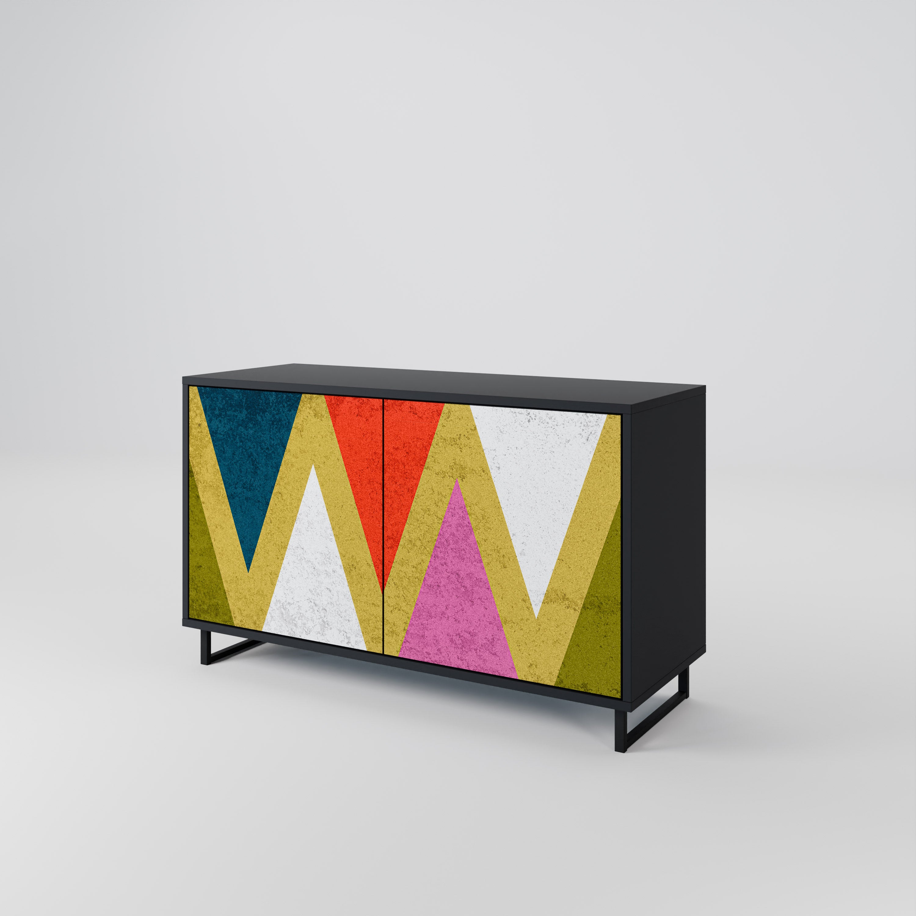 COLORFUL TRIANGLES 2-Door Sideboard