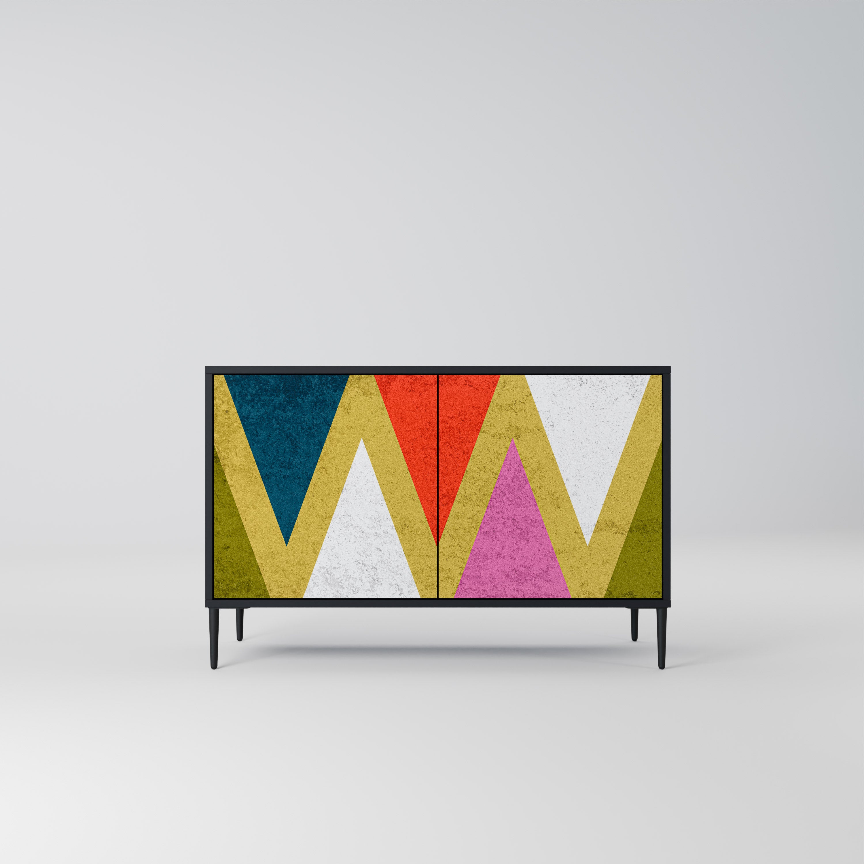 COLORFUL TRIANGLES 2-Door Sideboard