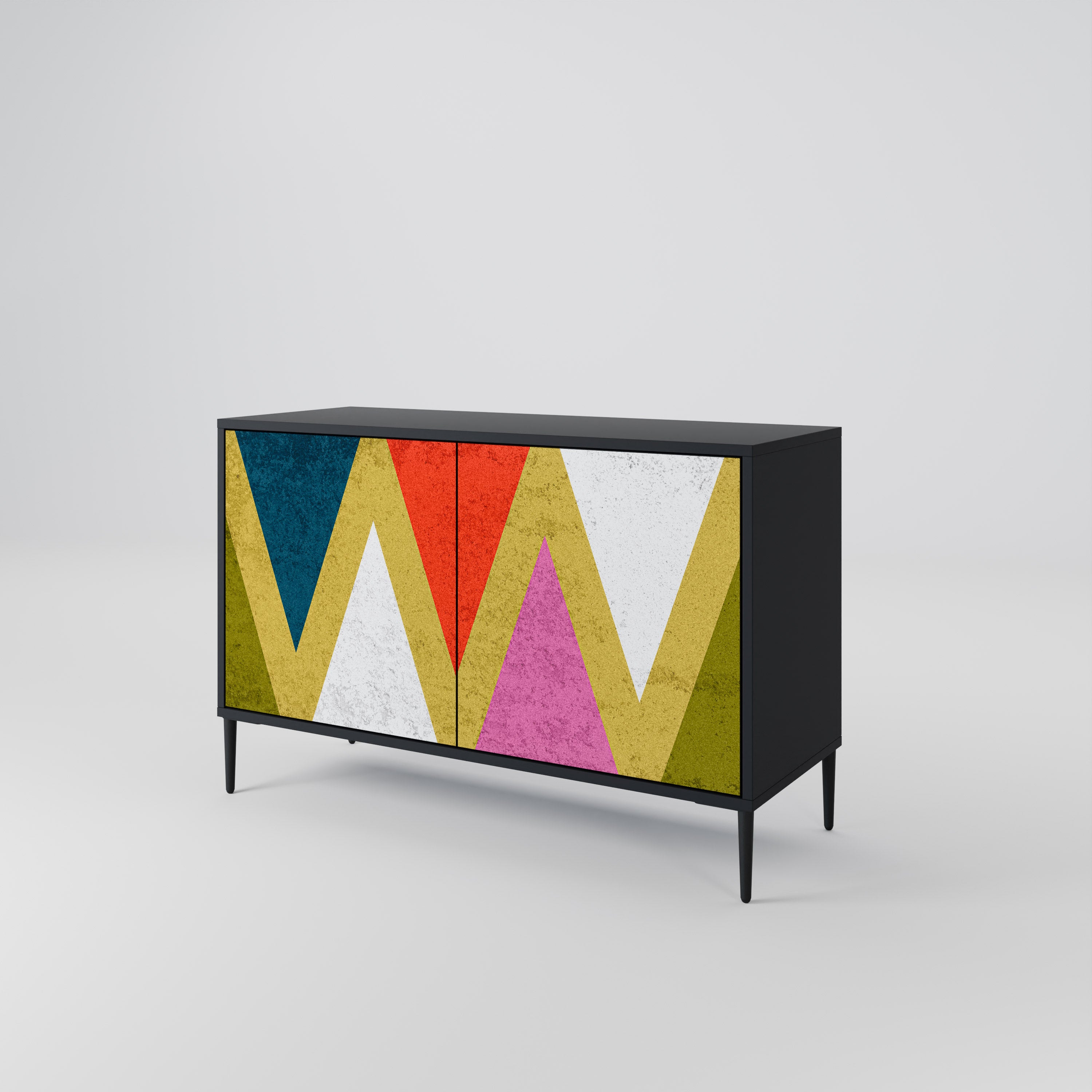 COLORFUL TRIANGLES 2-Door Sideboard