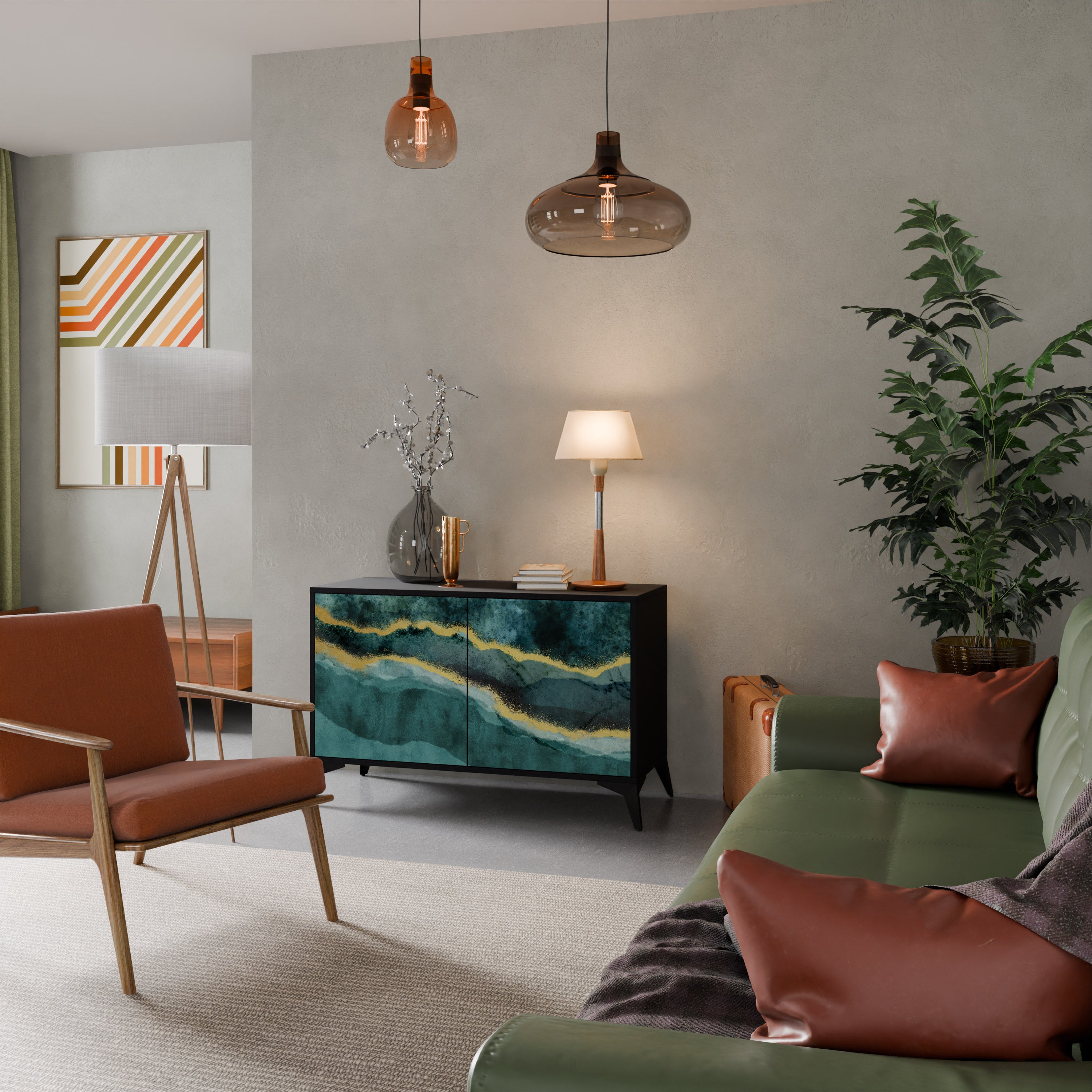 GOLDRUSH ODYSSEY Aparador de 2 Puertas