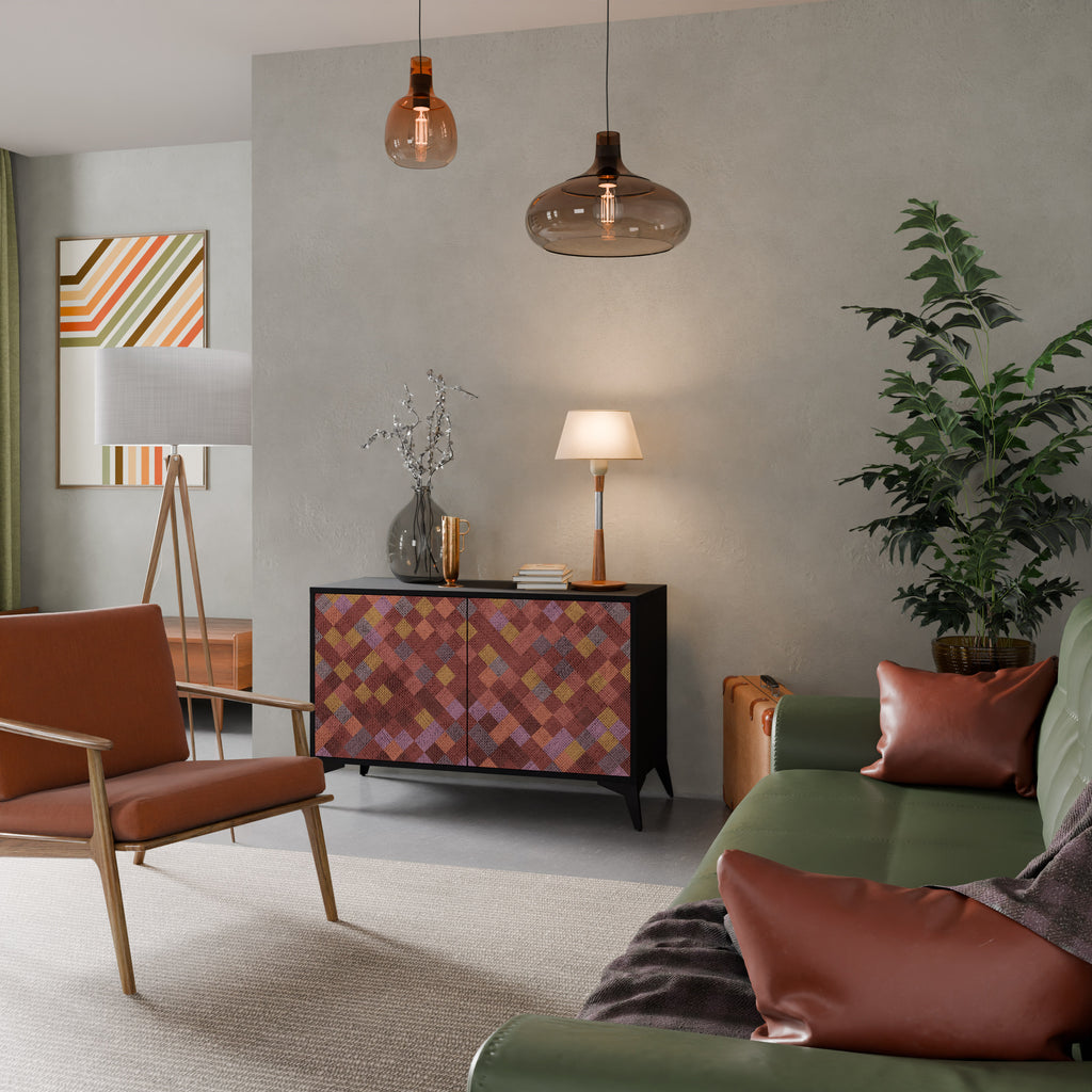 PAINTED SQUARES Μπουφές 2-θυρών