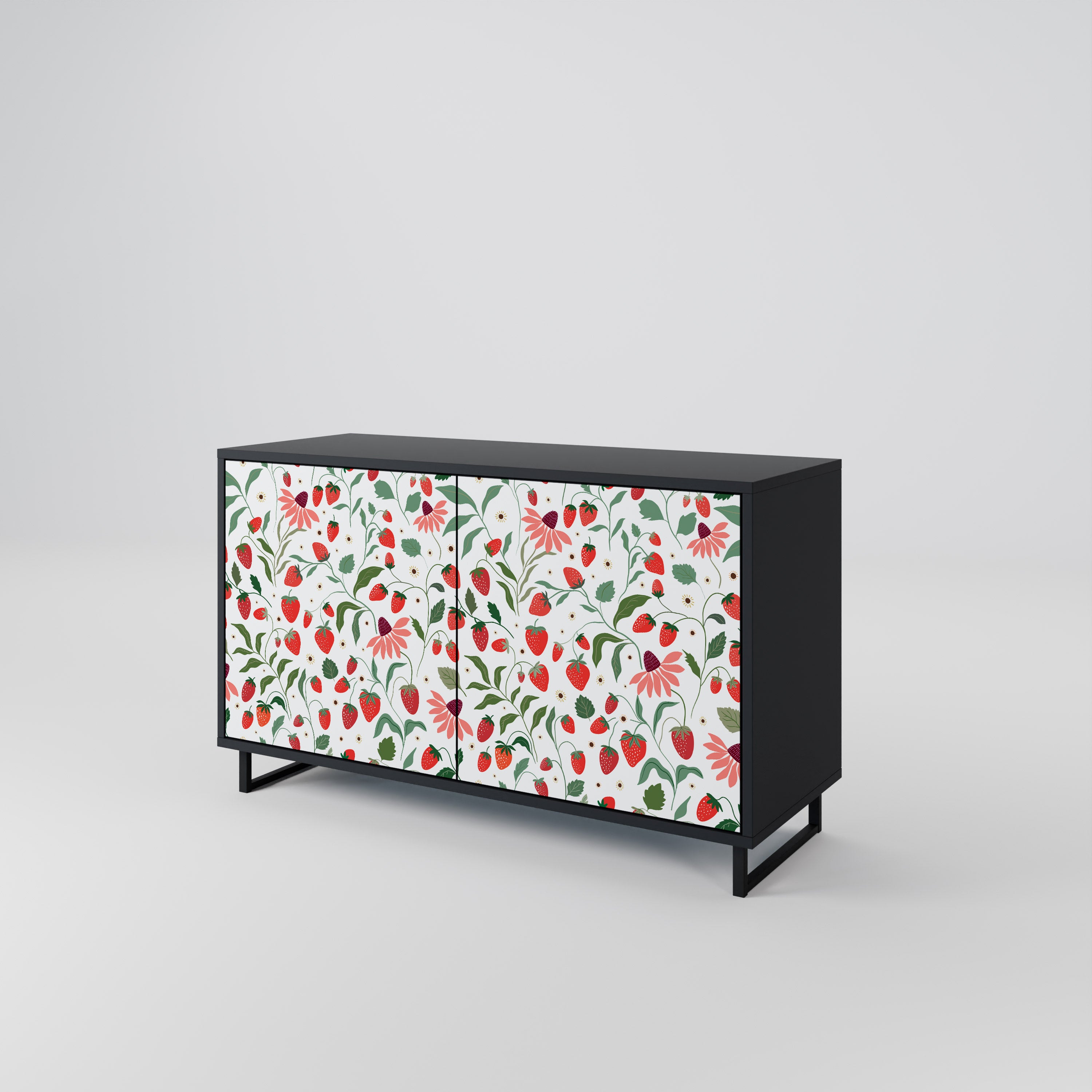 FLOWERS AND STRAWBERRIES 2-Door Sideboard