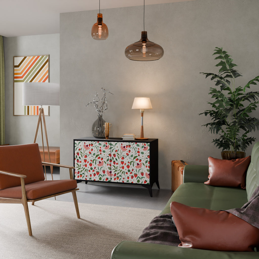 FLOWERS AND STRAWBERRIES 2-türiges Sideboard