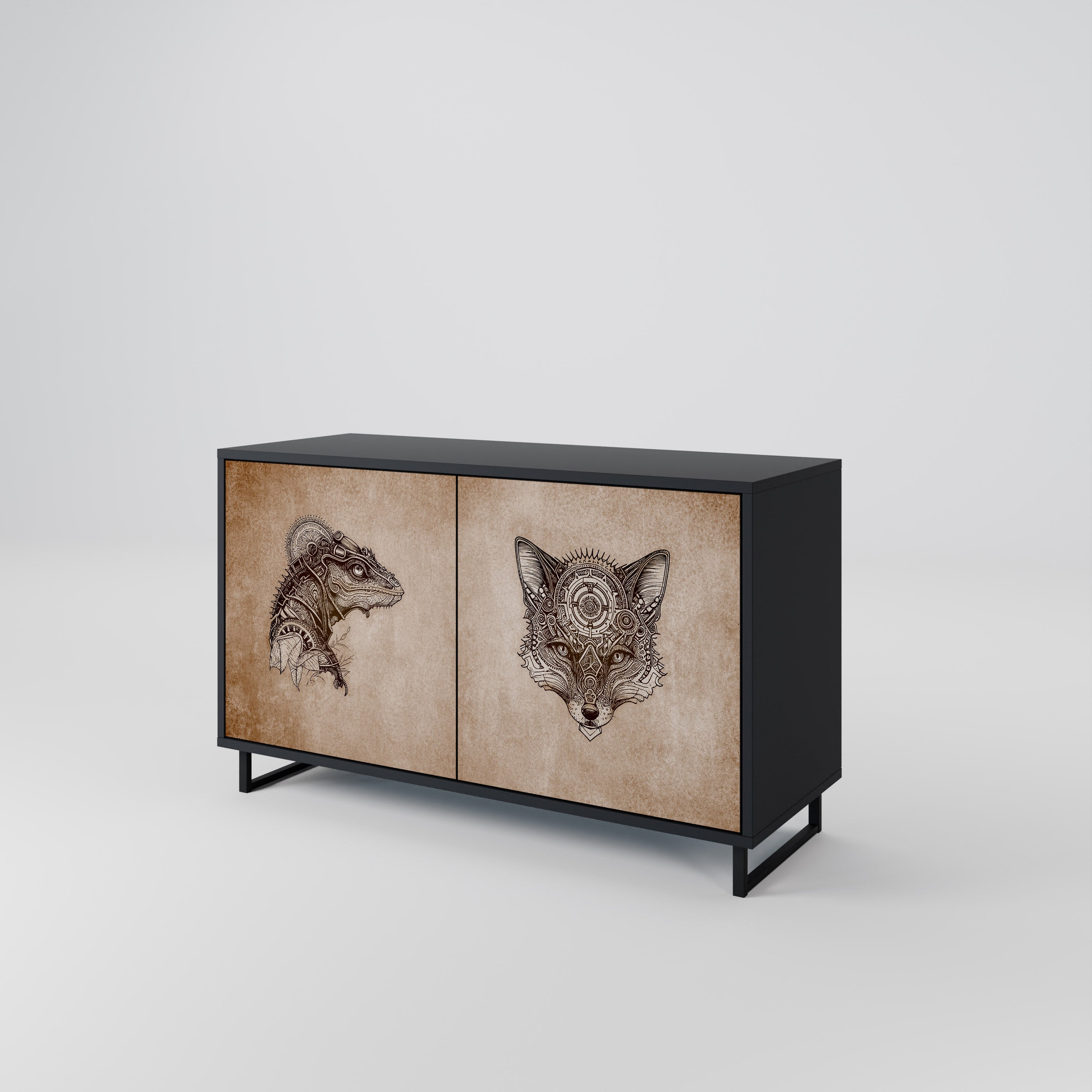 STEAMPUNK CLAN 2-Door Sideboard