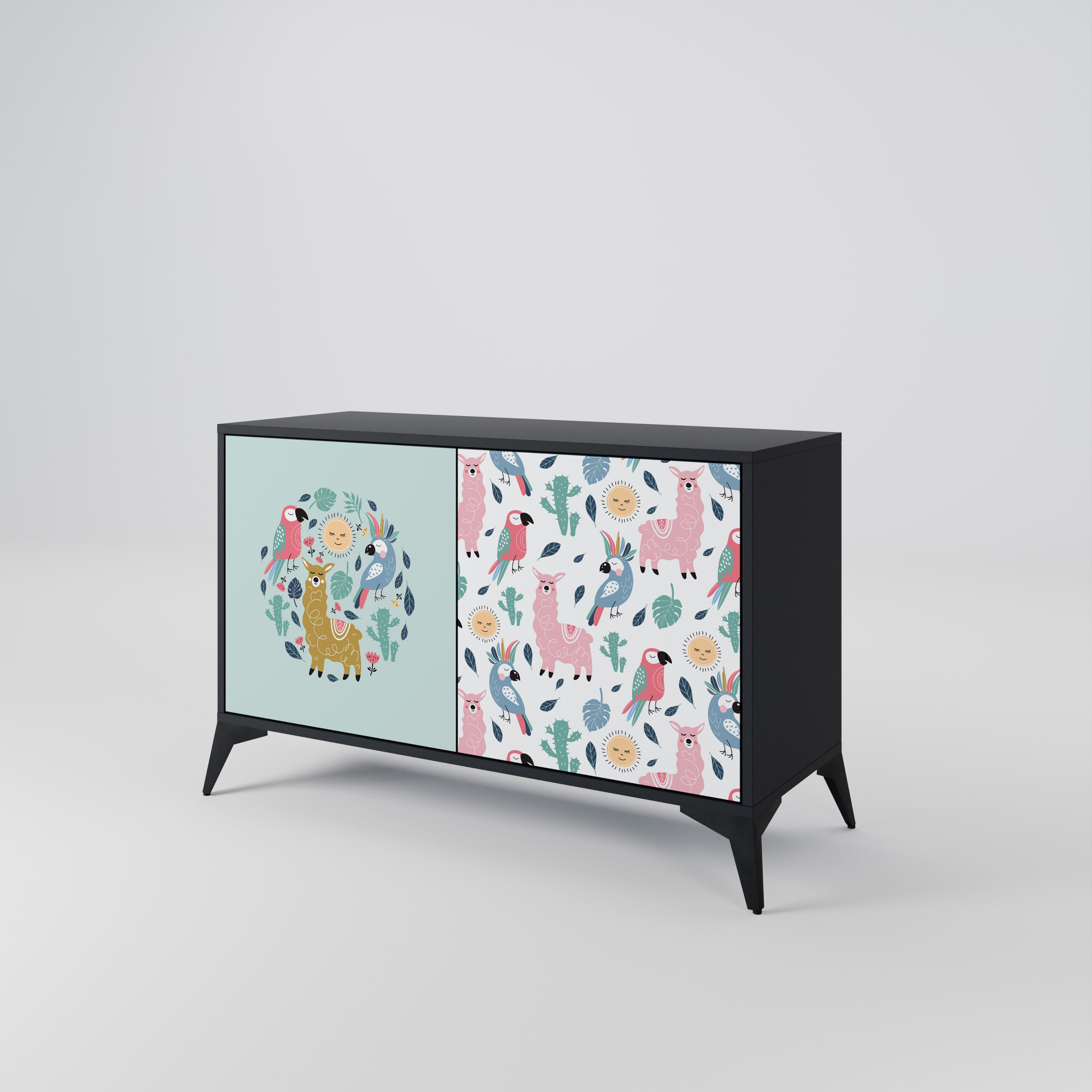 COLORFUL ALPACAS 2-Door Sideboard