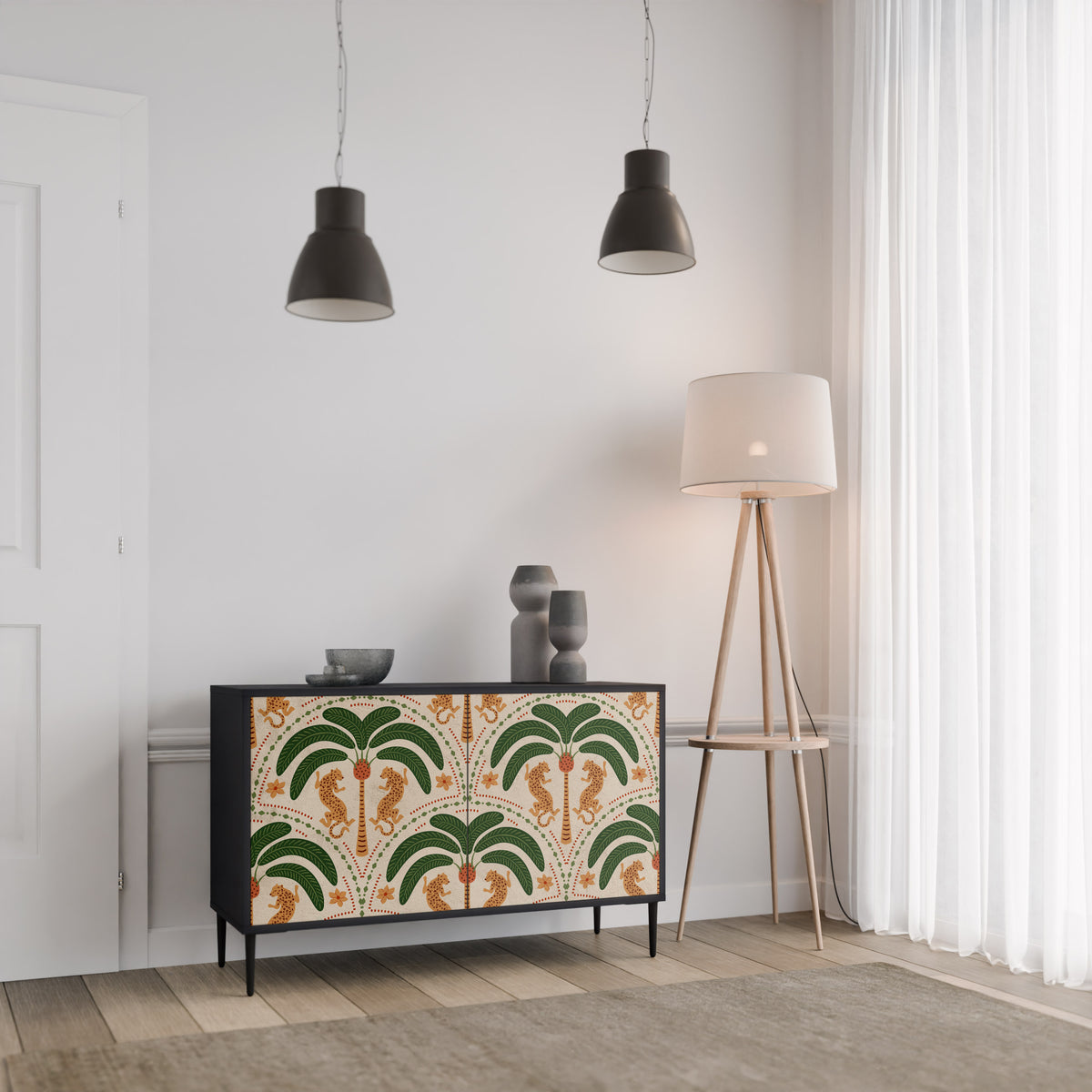 DANCING PREDATORS 2-Door Sideboard